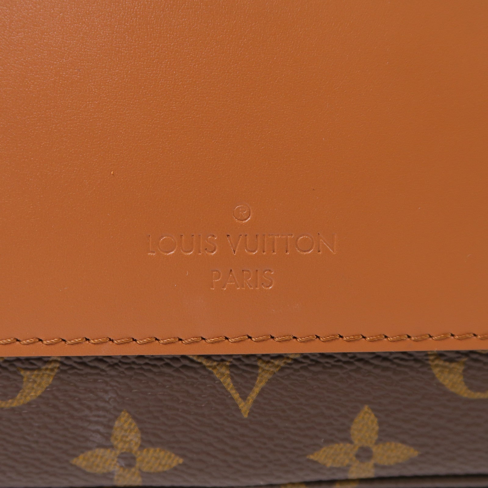 LOUIS VUITTON Monogram Marceau金扣鏈帶肩背袋棕色