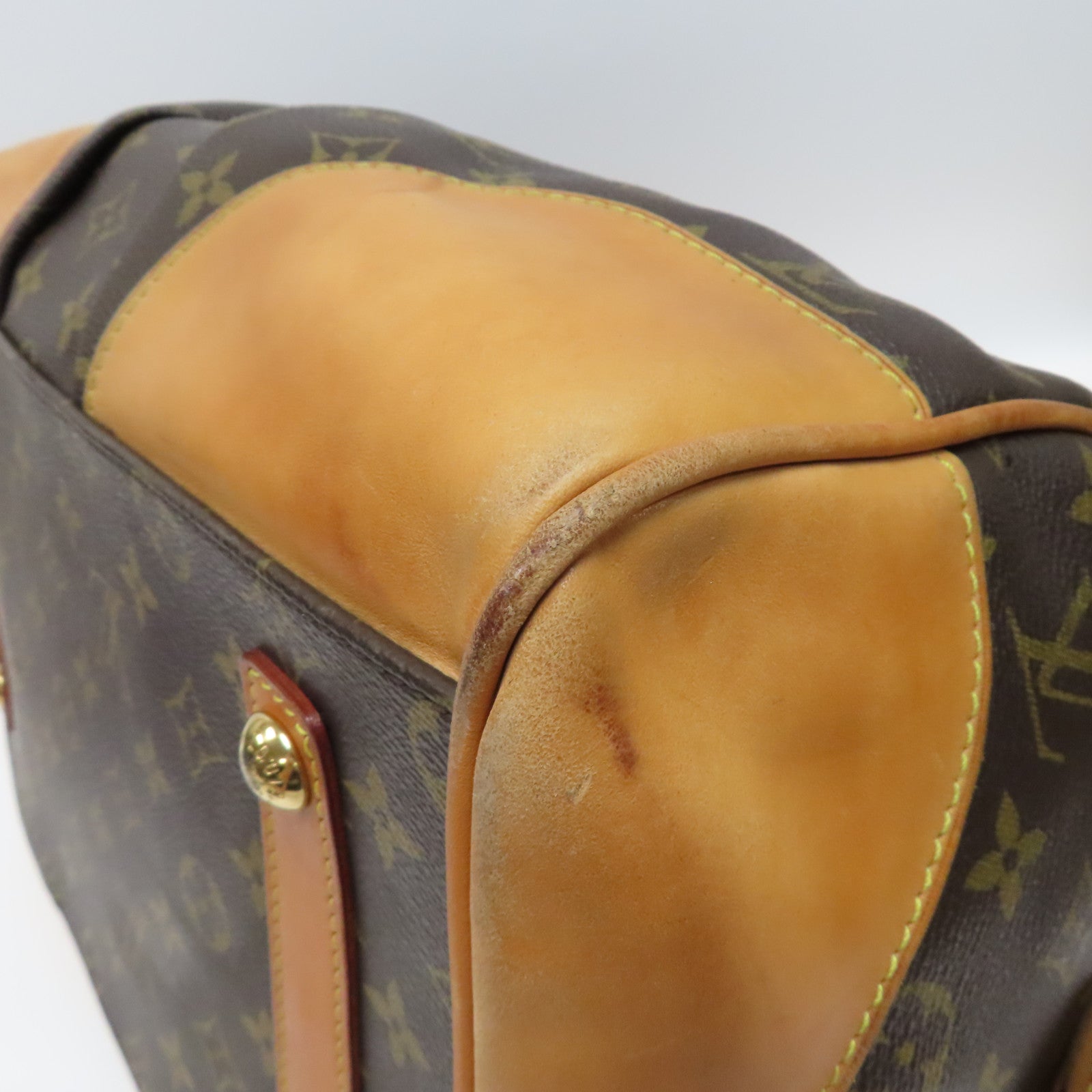 LOUIS VUITTON 【激減優惠】Monogram Stephen Hand Bag金扣手挽肩背兩用袋啡色