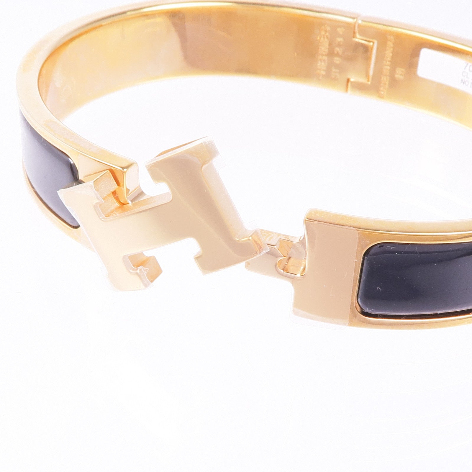 HERMES 金屬/琺瑯Clic-Clac H Bracelet金扣手鐲
