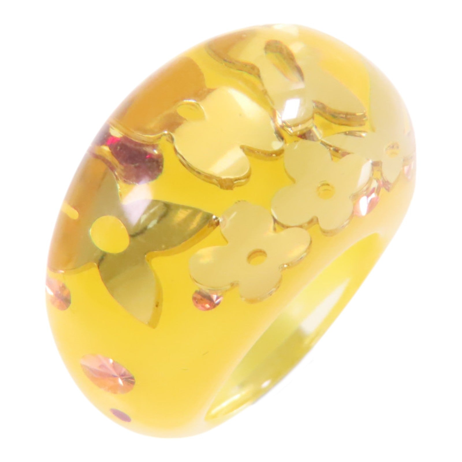 LOUIS VUITTON Resin Inclusion Ring戒指US#6.25
