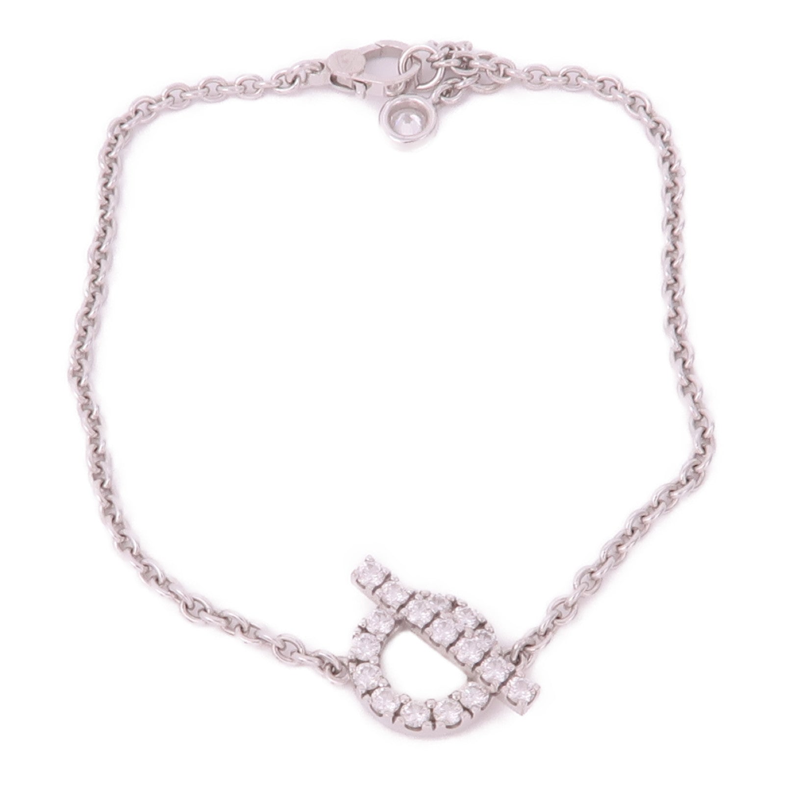 HERMES 18K白金Diamond Finesse Bracelet鑽石手鏈