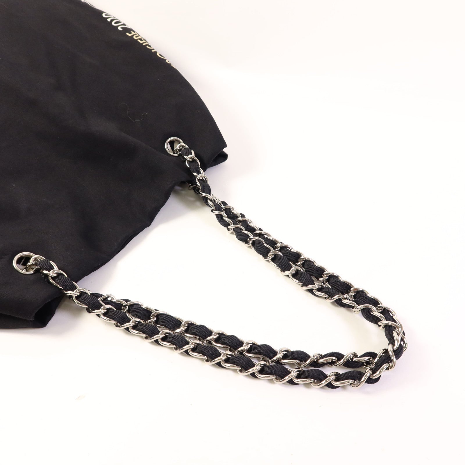 CHANEL 布料Tote Bag銀扣手挽袋