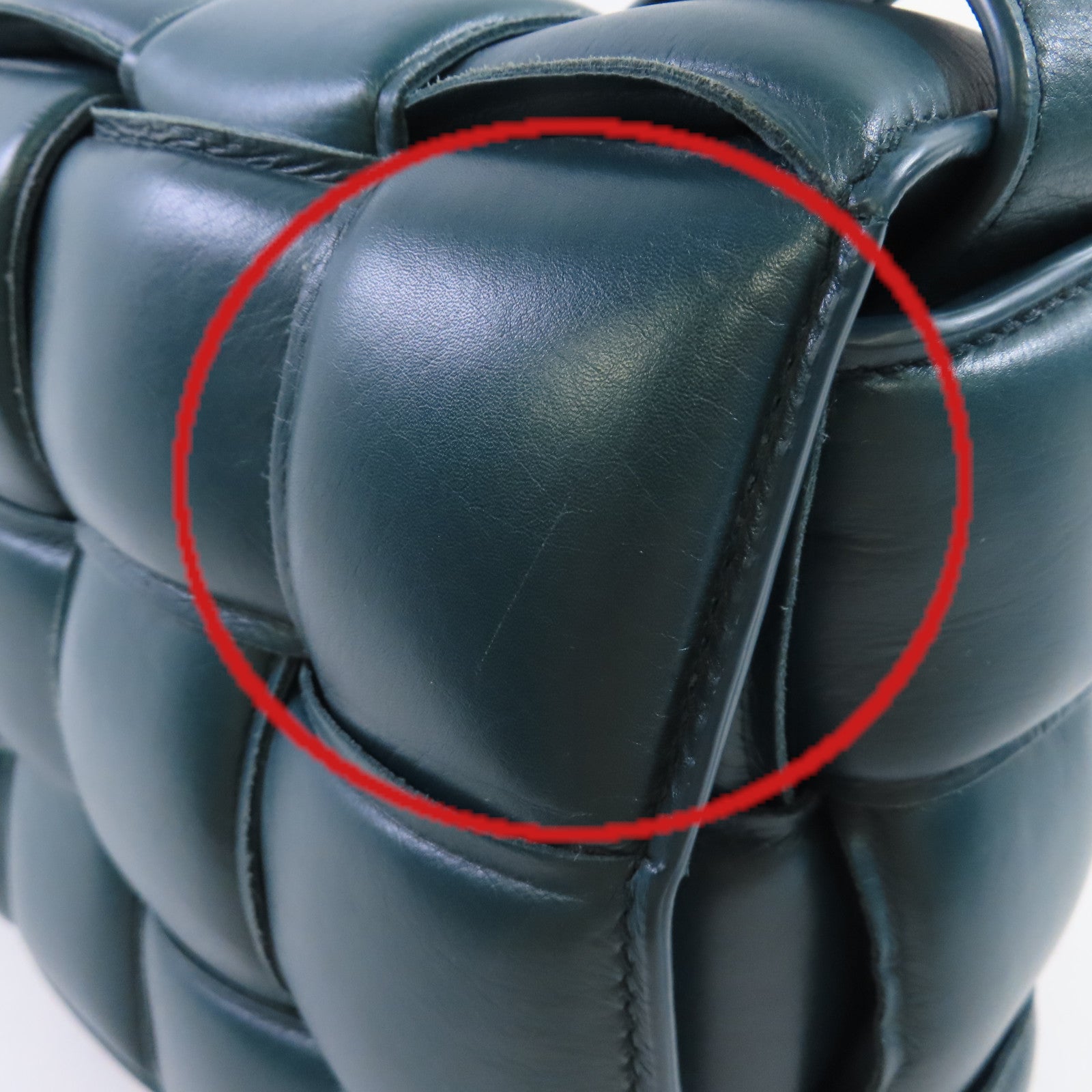 BOTTEGA VENETA 羊皮皮革Padded Cassette Shoulder Bag金扣肩背袋綠色
