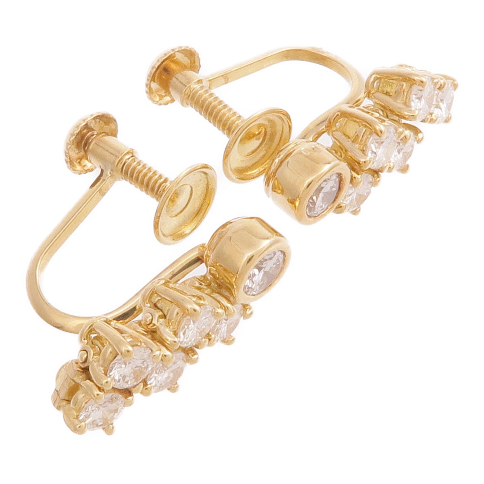 JEWELRY 【激減優惠】18K黃金Diamond Earrings鑽石耳環
