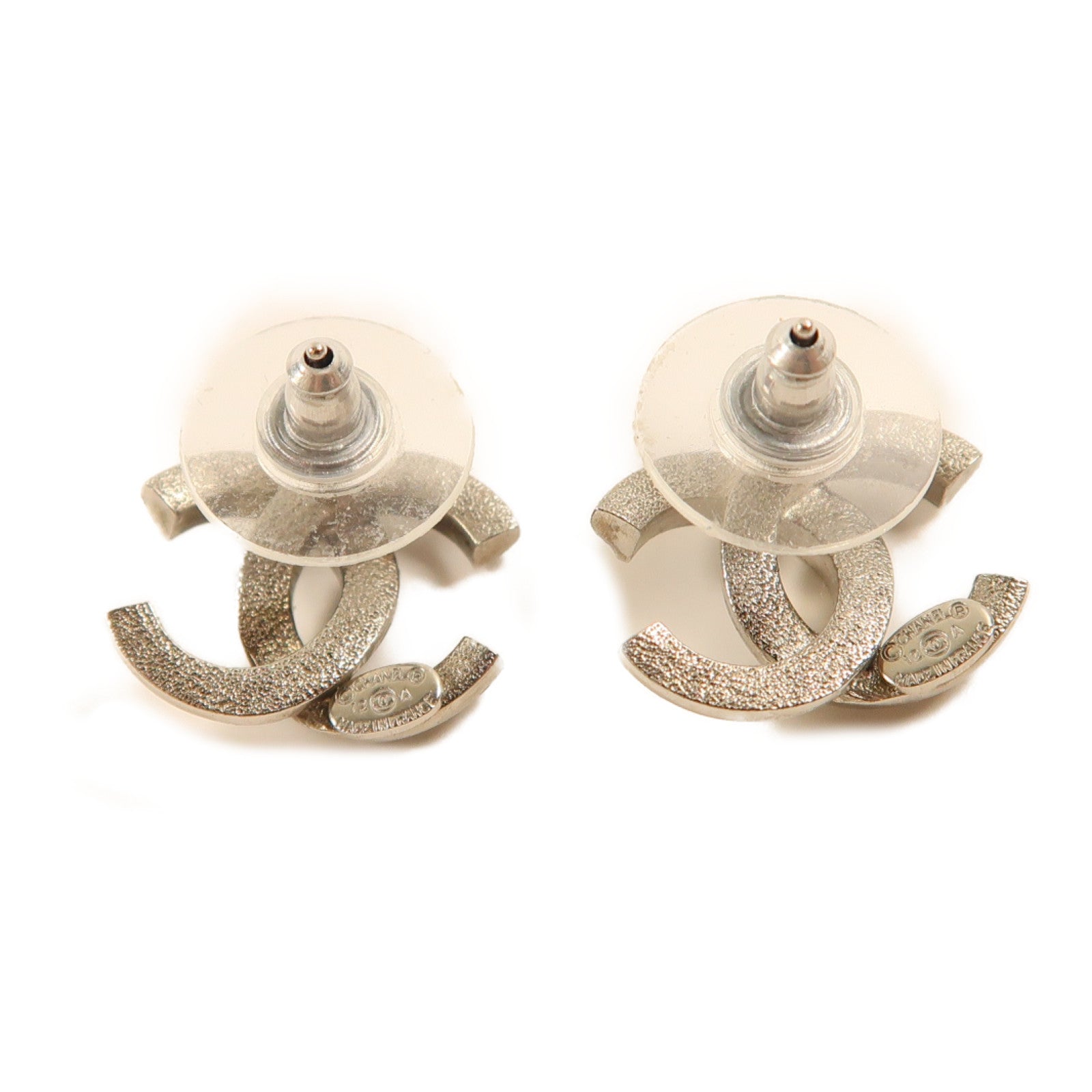CHANEL 金屬Earrings耳環銀色