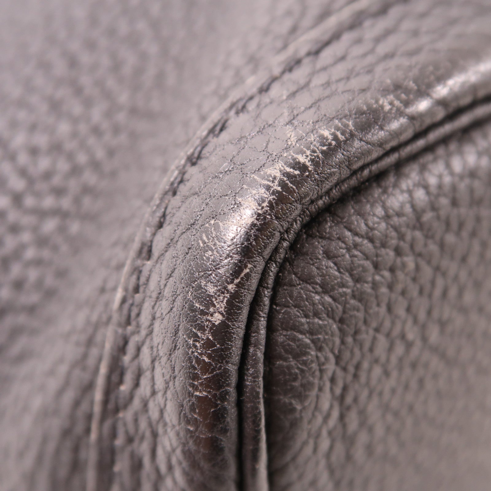 HERMES Negonda皮革Garden Party TPM銀扣手挽袋Noir
