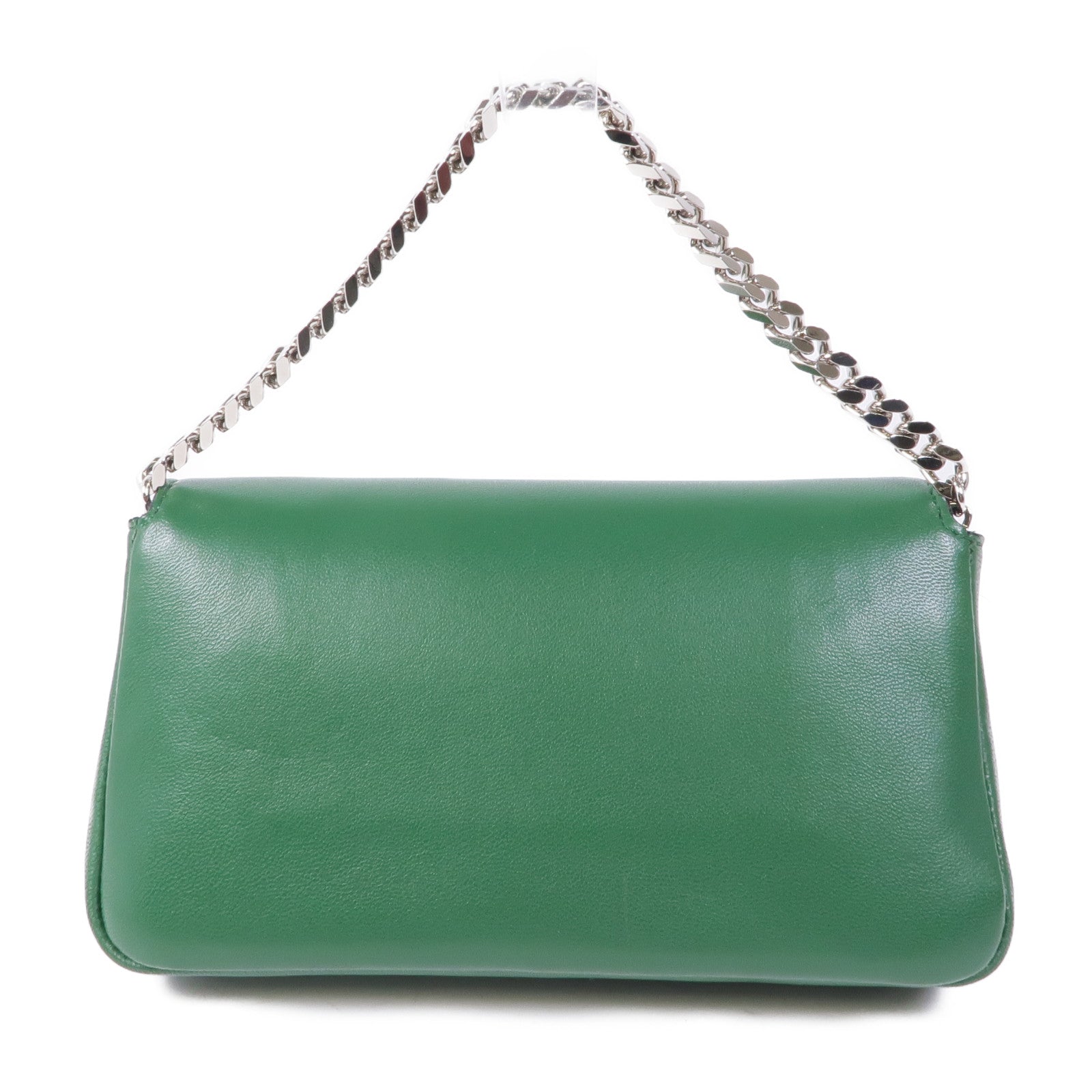 FENDI 牛皮皮革2 Way Shoulder銀扣手挽肩背兩用袋