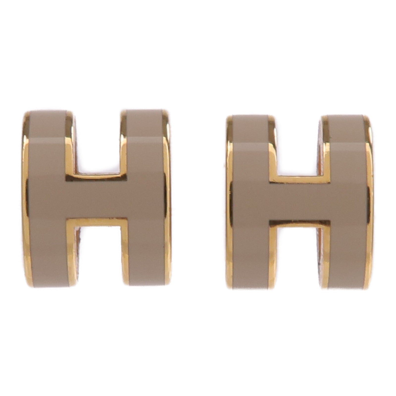 HERMES 金屬Mini Pop H耳環