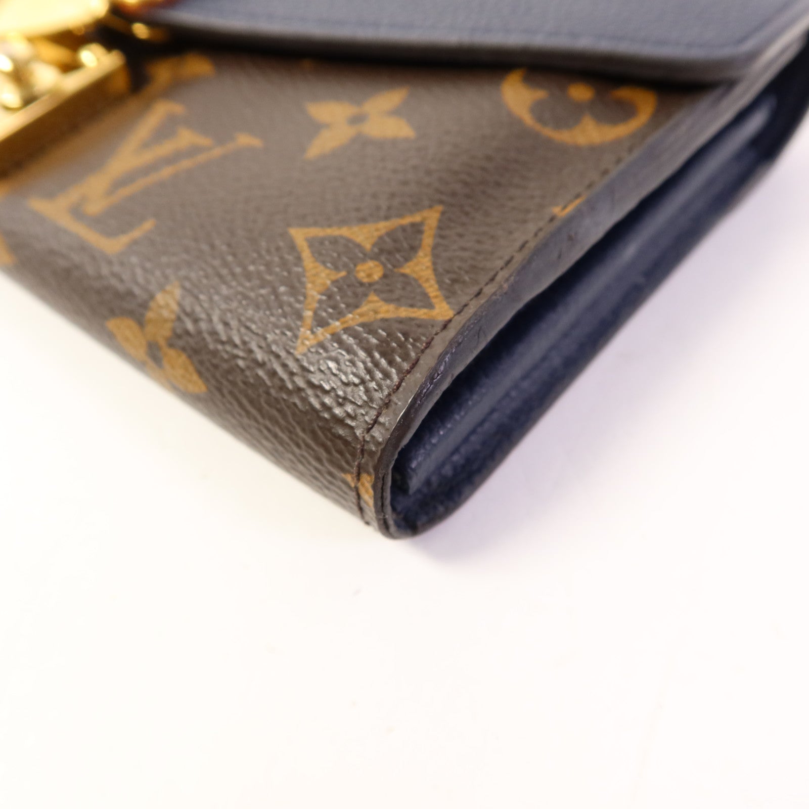 LOUIS VUITTON Monogram Palas金扣長錢包