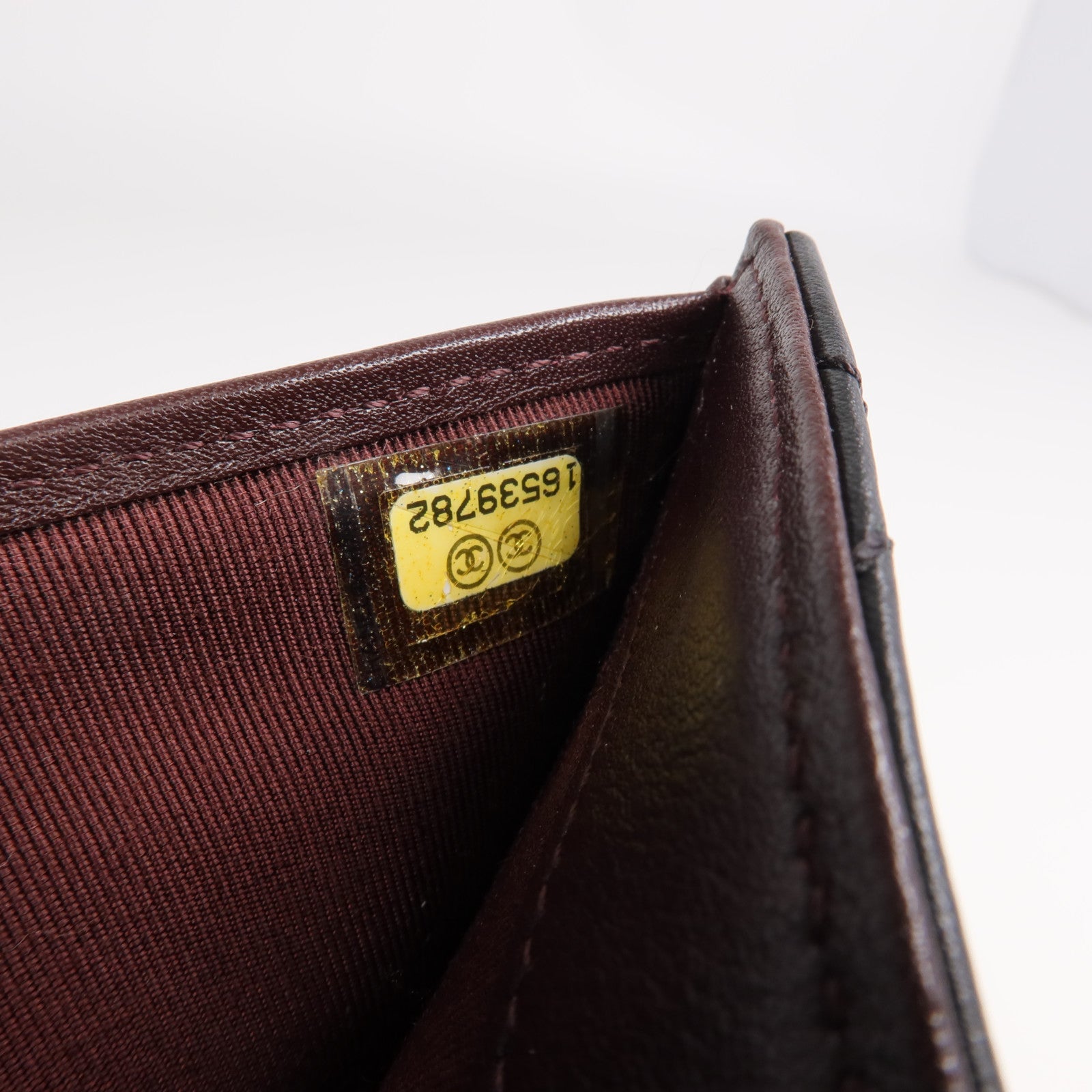CHANEL 【激減優惠】牛皮皮革2.55 W Snap Wallet銀扣錢包