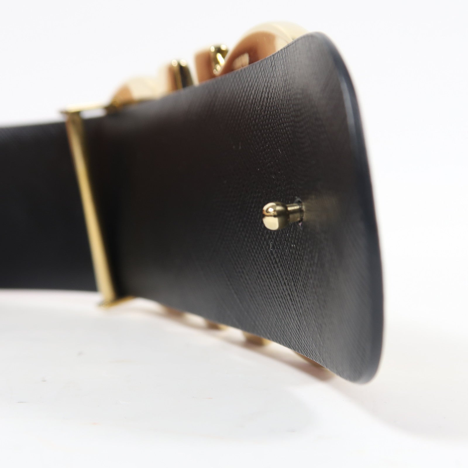 Salvatore Ferragamo 牛皮皮革Belt金扣皮帶紫色