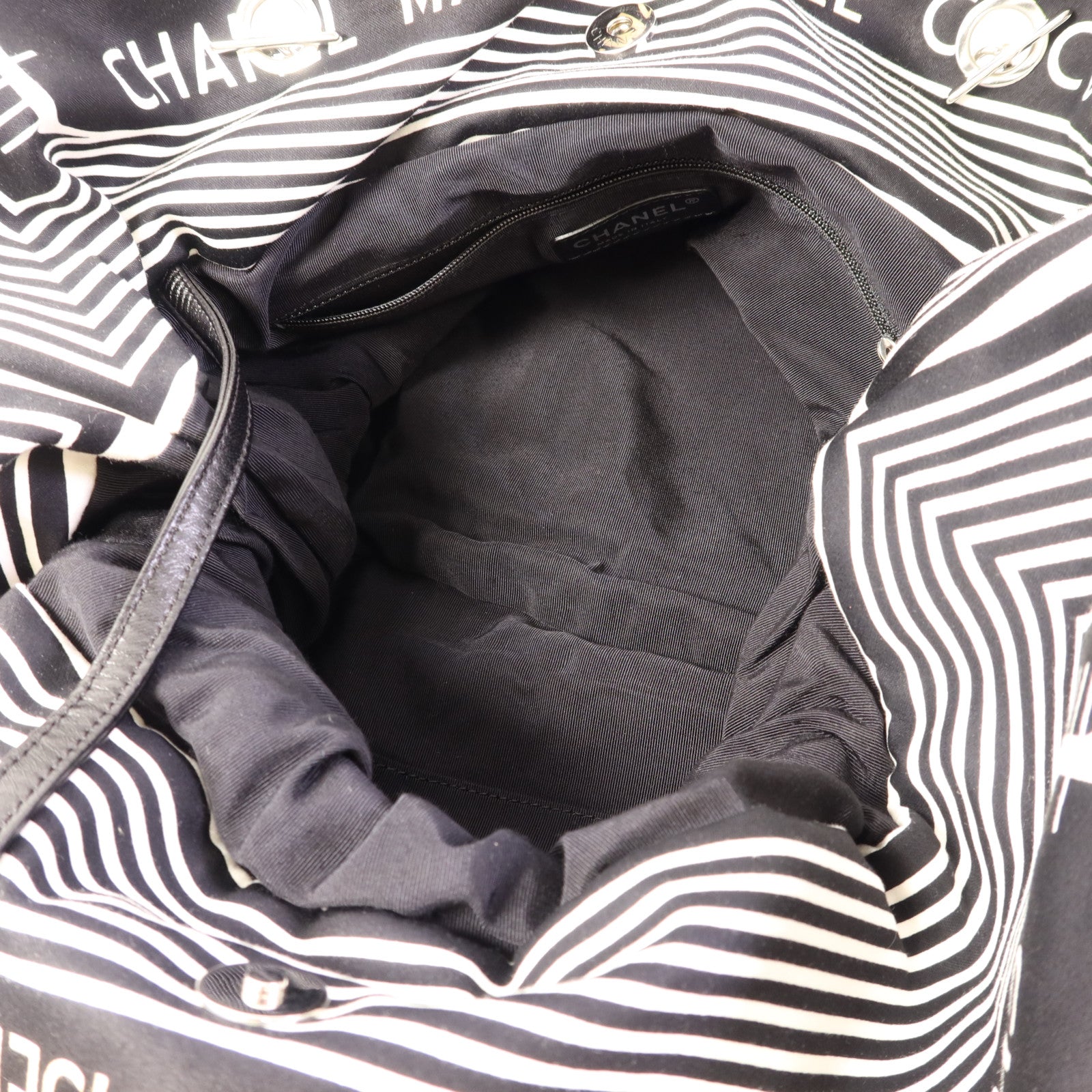 CHANEL 布料Tote Bag銀扣手挽袋