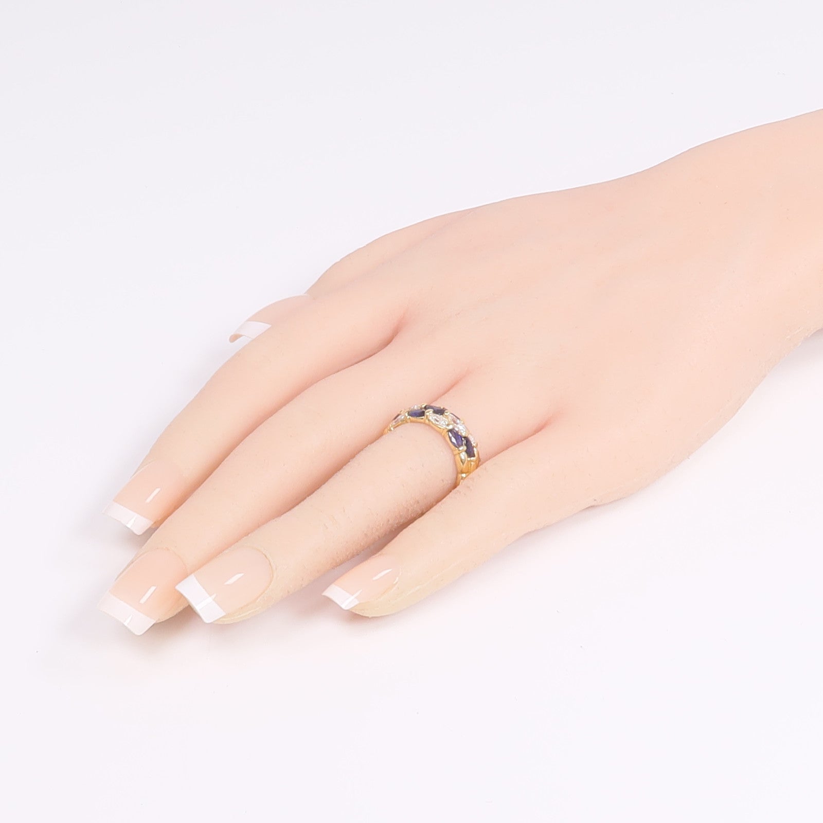 JEWELRY 18K黃金Sapphire Diamond Ring藍寶石/鑽石戒指