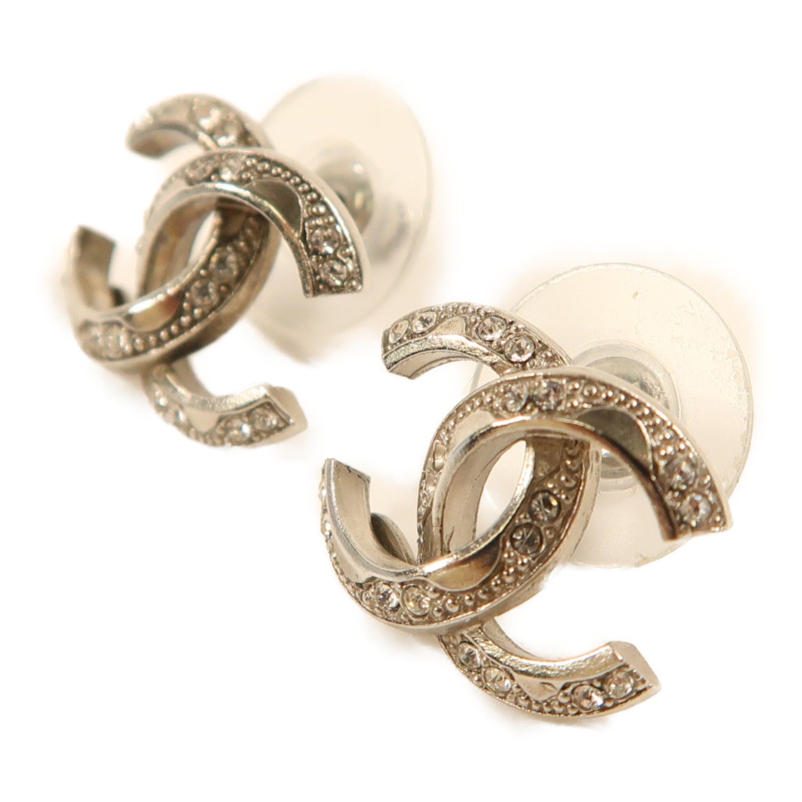 CHANEL 金屬Earrings耳環銀色