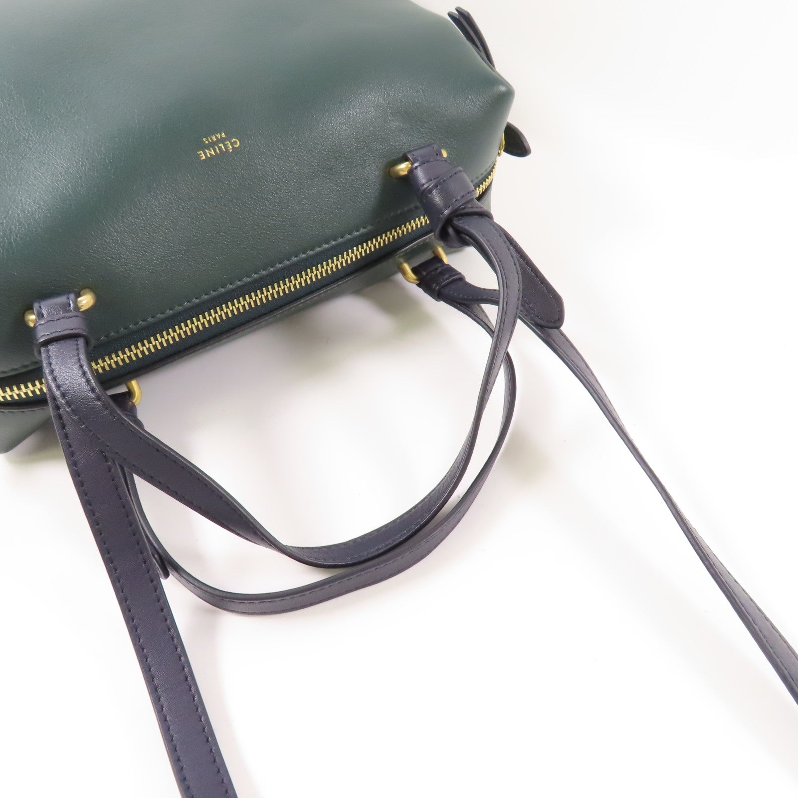 CELINE 牛皮皮革Soft Cube金扣手挽肩背兩用袋