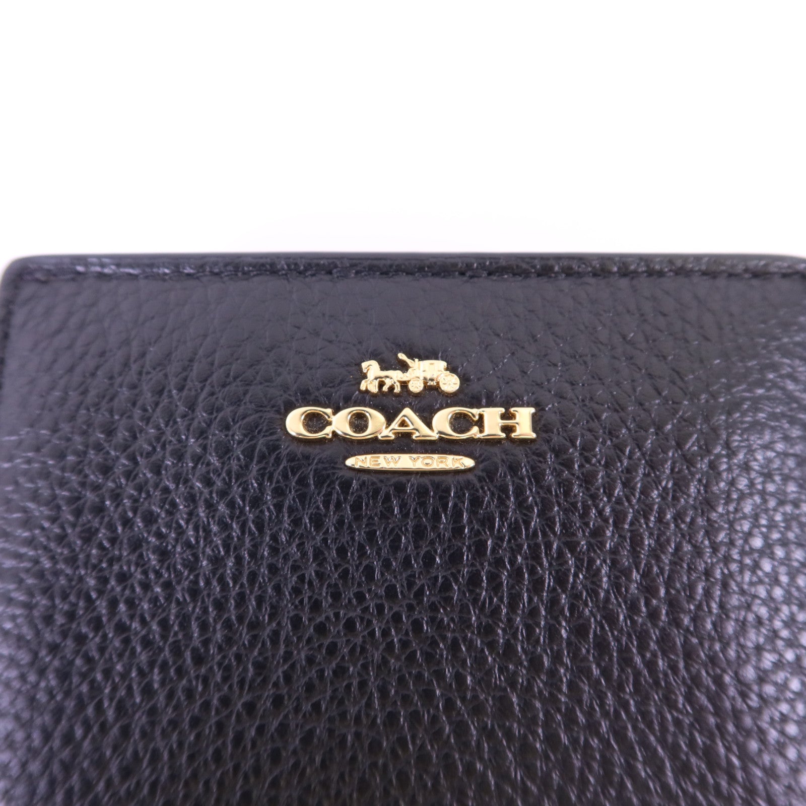 COACH 牛皮皮革Wallet金扣錢包