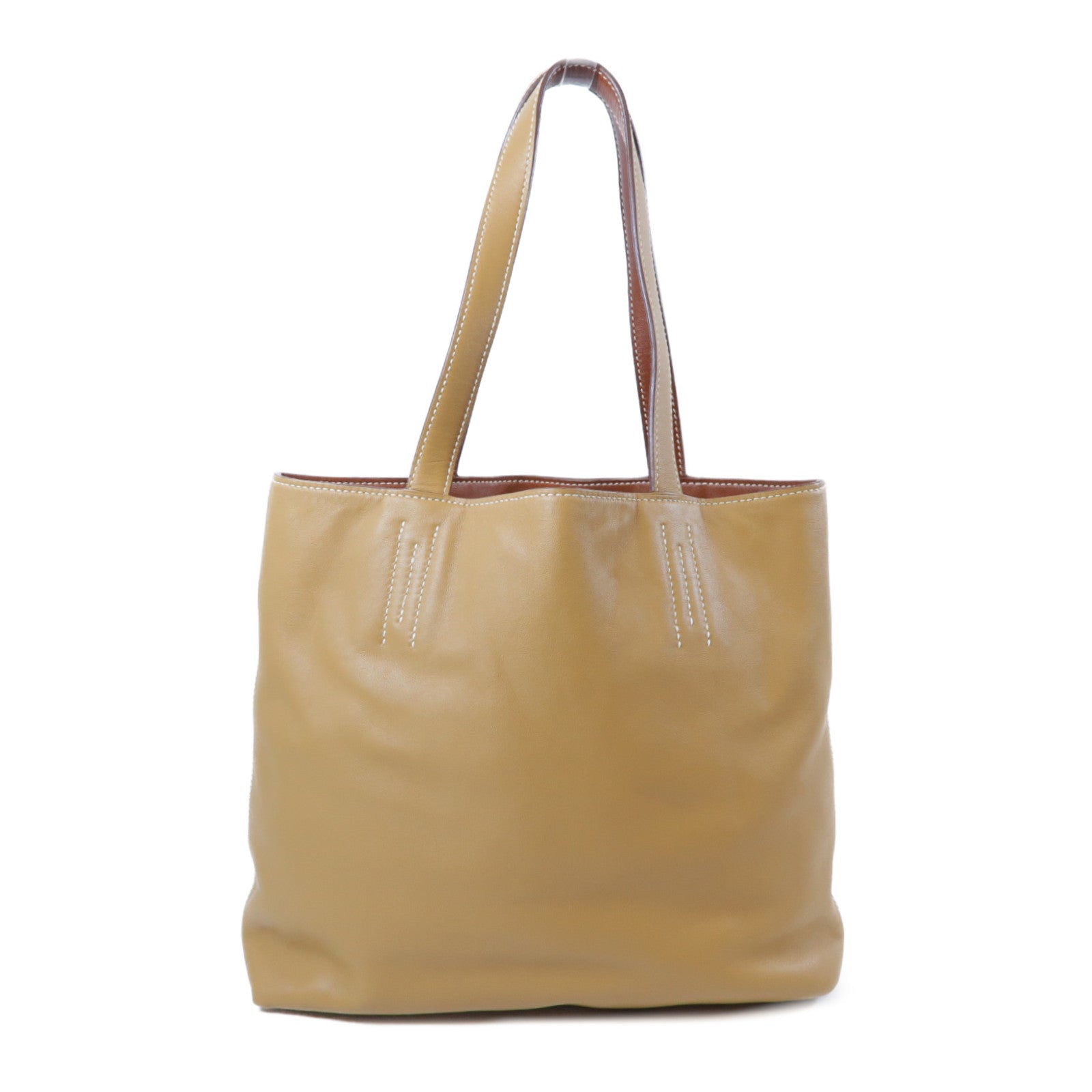 HERMES 【激減優惠】Swift皮革Double Sens 36肩背袋Camel駱駝色