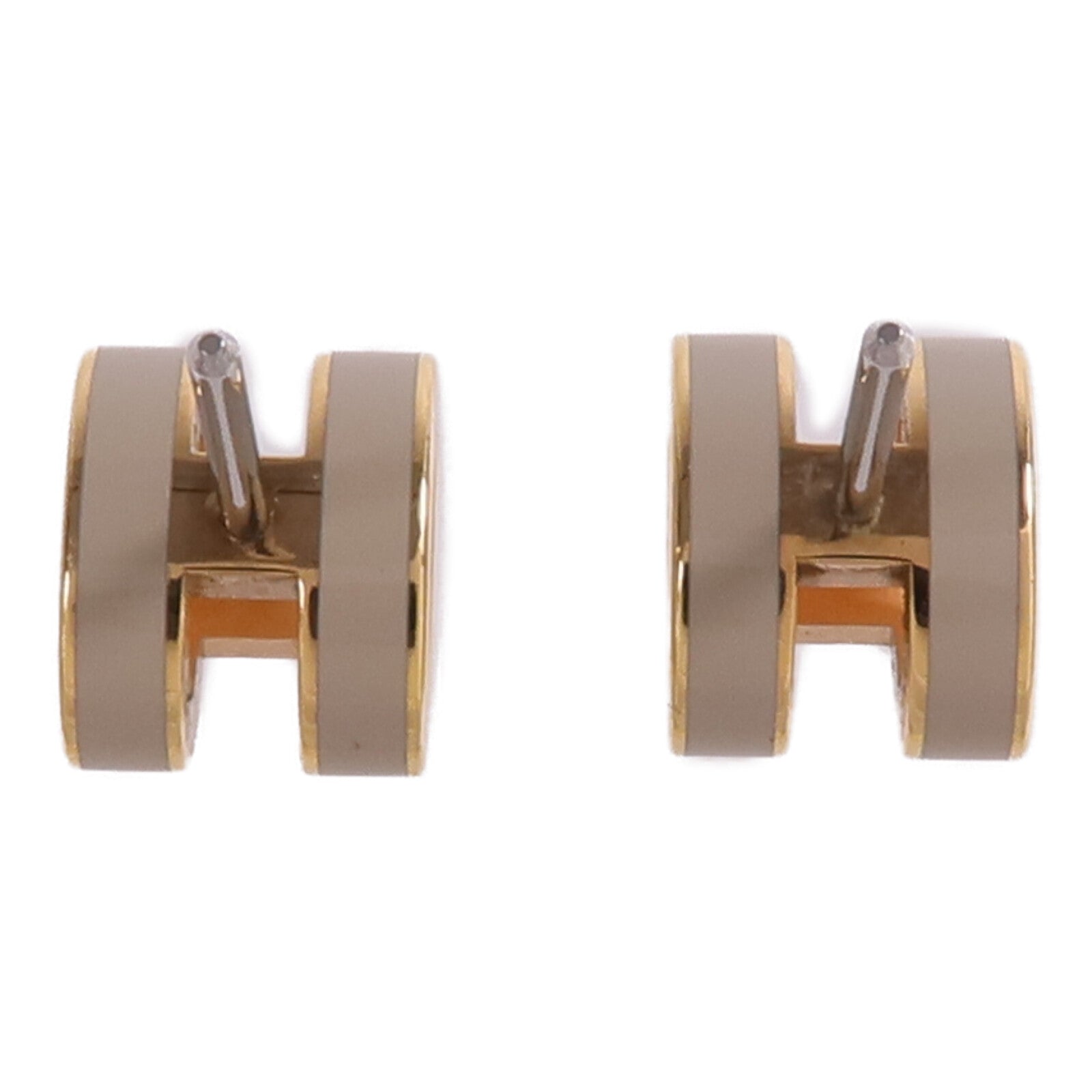 HERMES 金屬Mini Pop H耳環