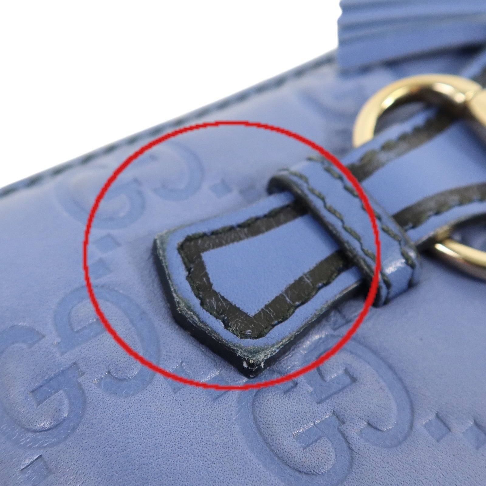 GUCCI 牛皮皮革Zipper Long Wallet金扣長錢包