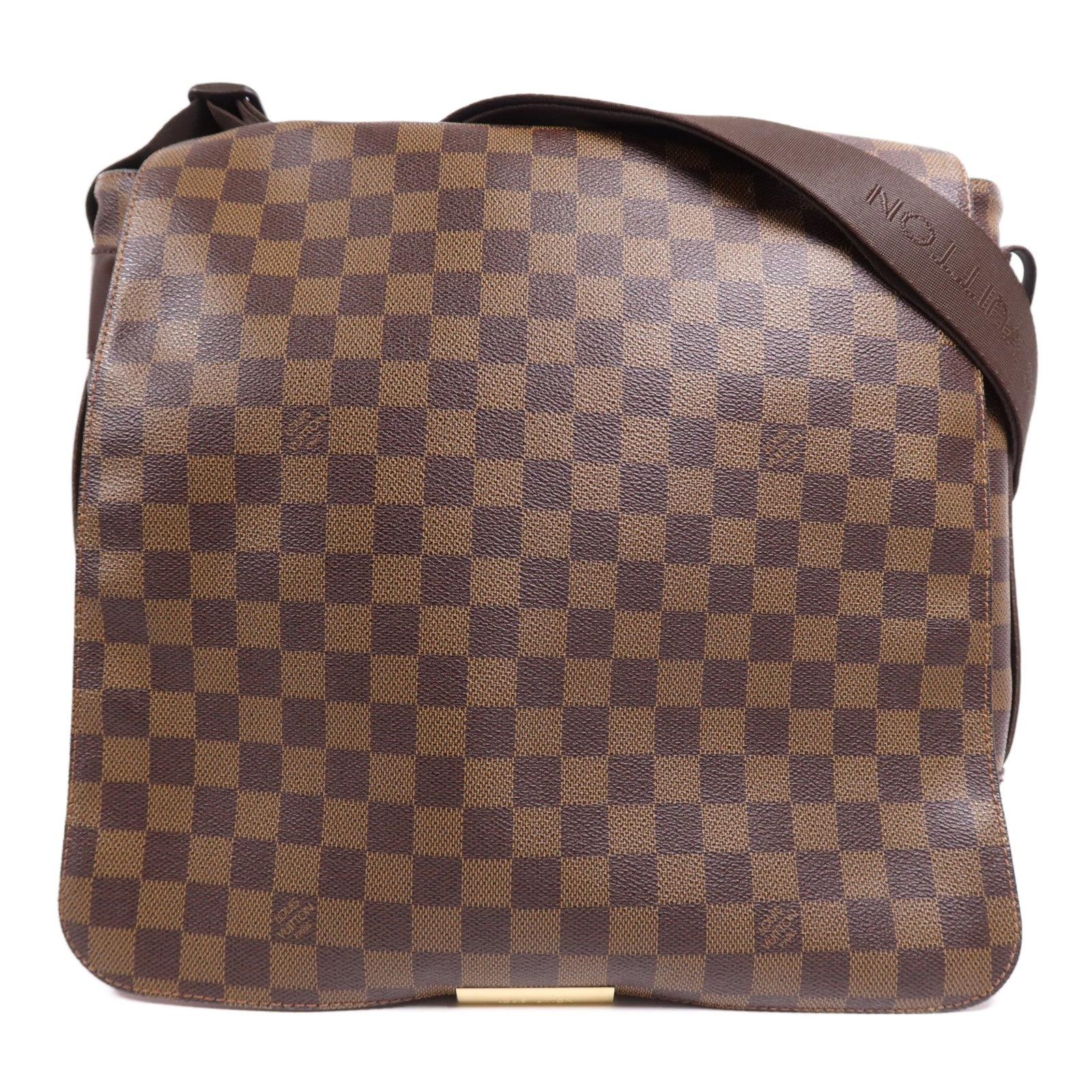 LOUIS VUITTON Damier Bastille金扣肩背袋