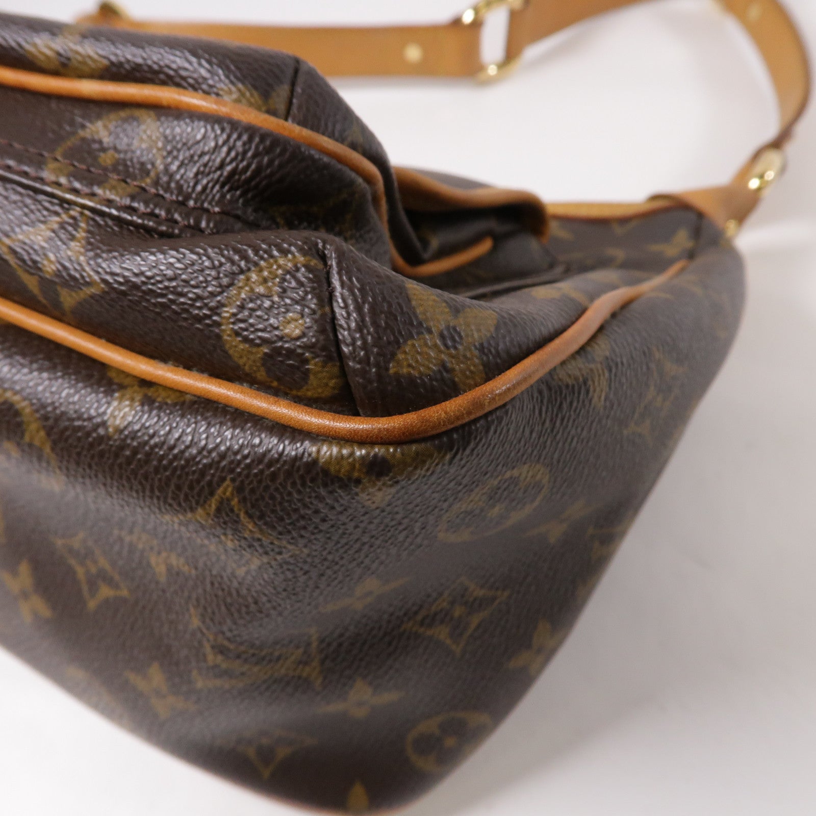 LOUIS VUITTON Monogram Tikal GM金扣肩背袋啡色