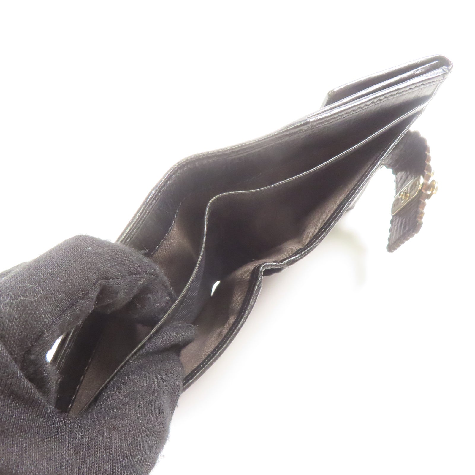 FENDI 牛皮皮革Wallet金扣錢包