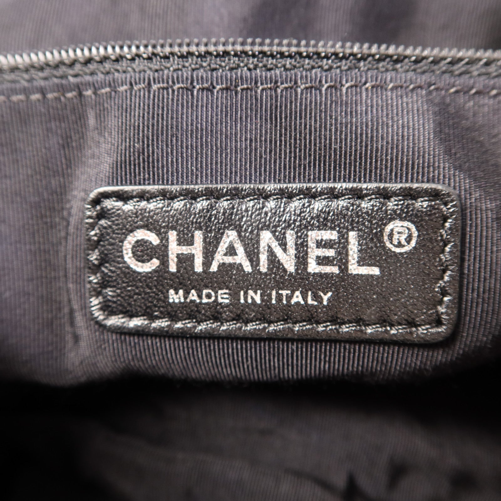 CHANEL 布料Tote Bag銀扣手挽袋