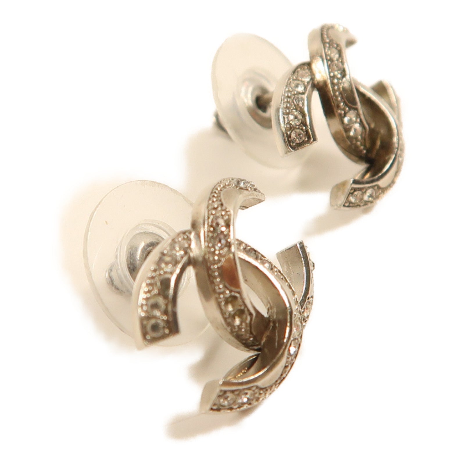 CHANEL 金屬Earrings耳環銀色