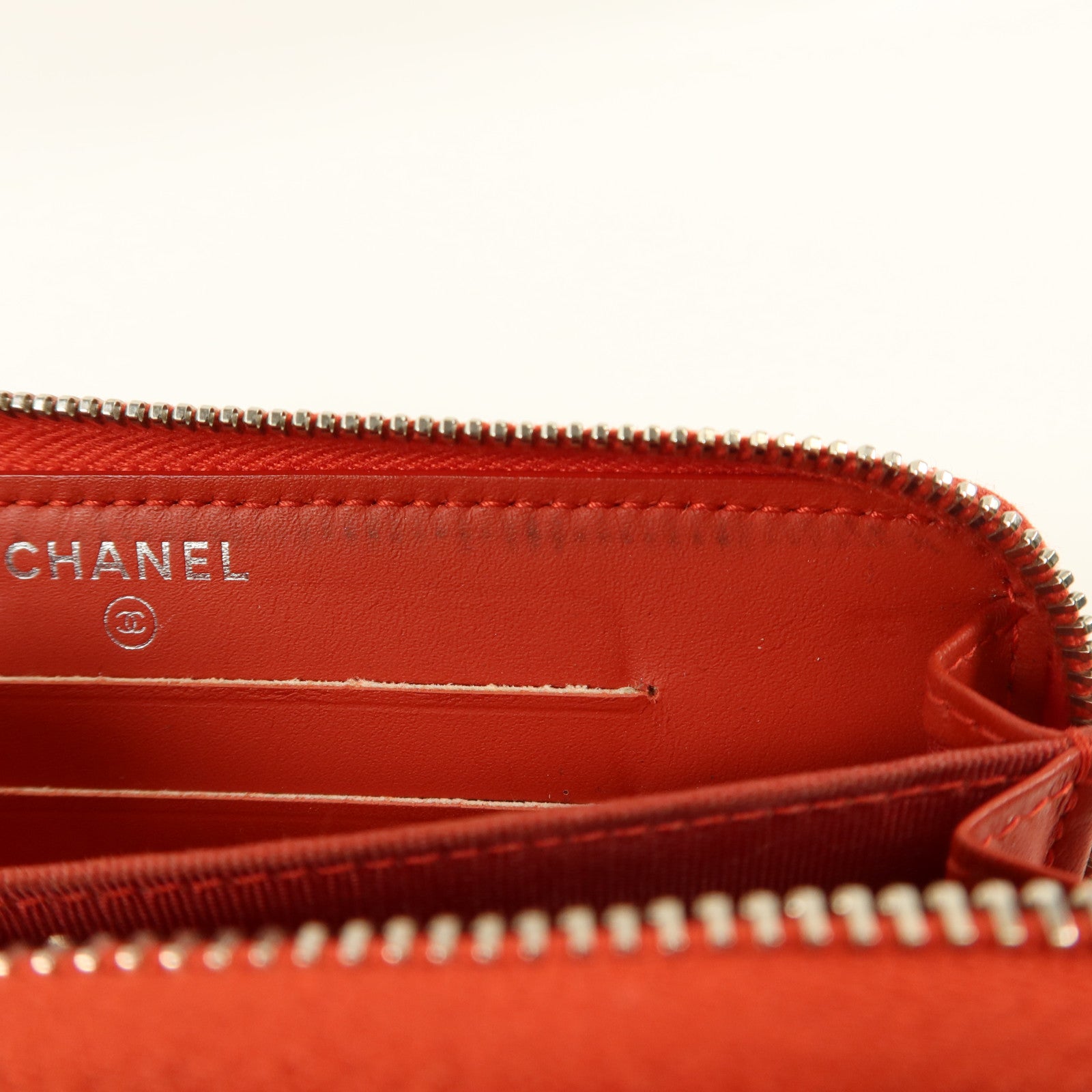 CHANEL 牛皮皮革Zipper Wallet錢包