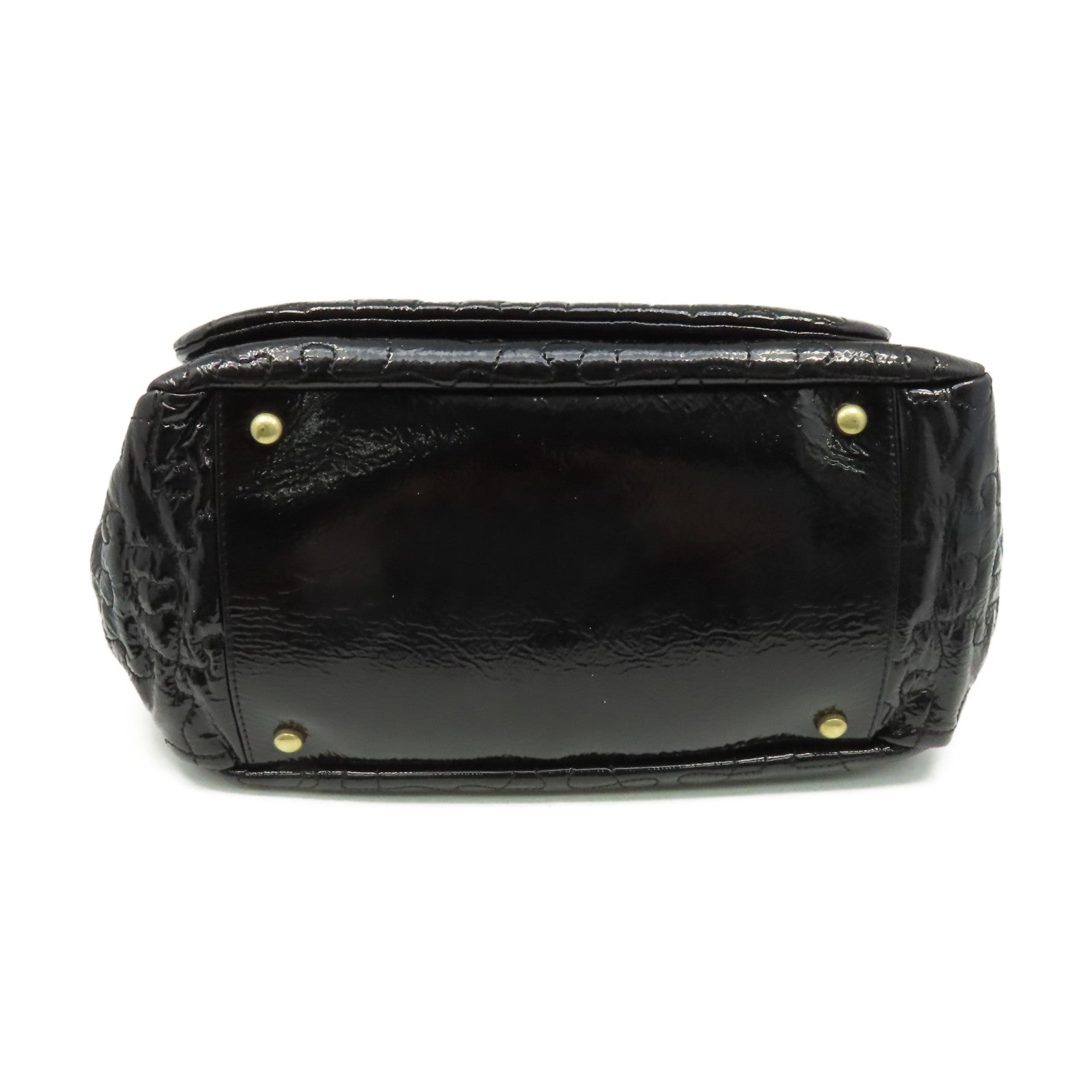 CHANEL 【激減優惠】漆皮Chain Shoulder Bag金扣鏈帶肩背袋黑色