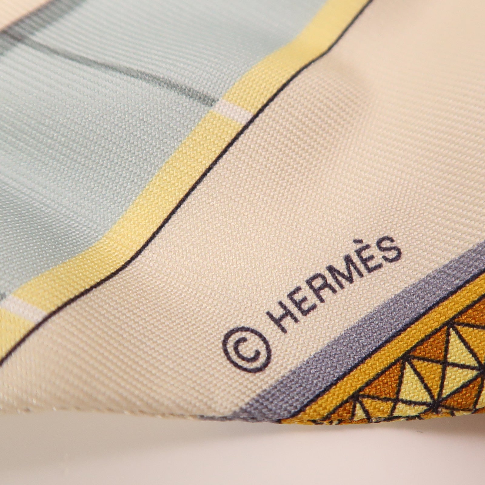 HERMES 絲質Twilly絲巾