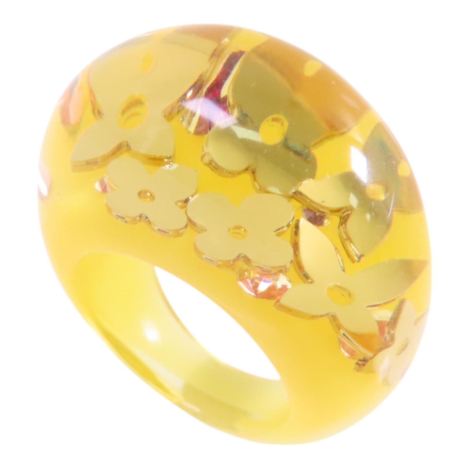 LOUIS VUITTON Resin Inclusion Ring戒指US#6.25