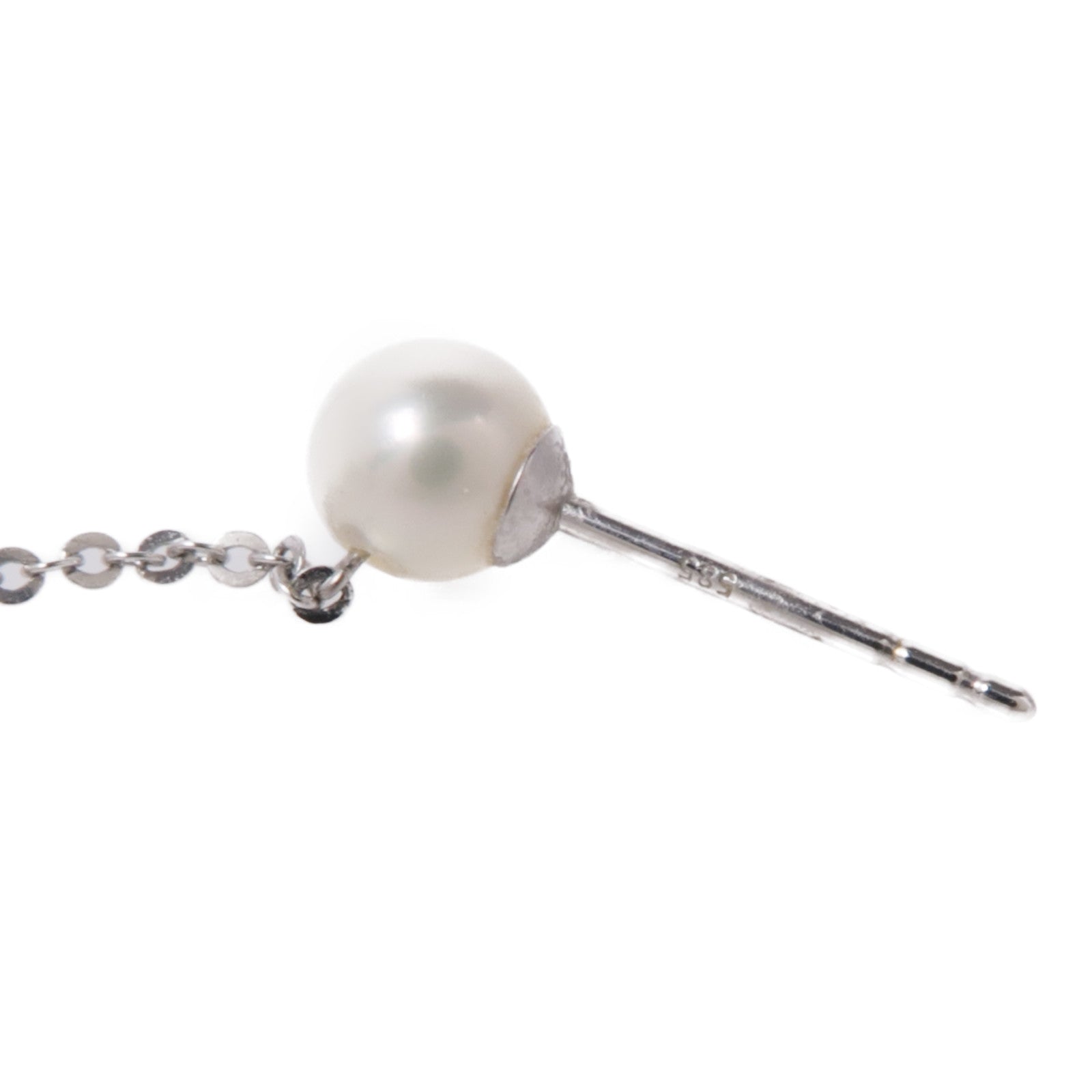 JEWELRY 14K白金Pearl Earrings珍珠耳環