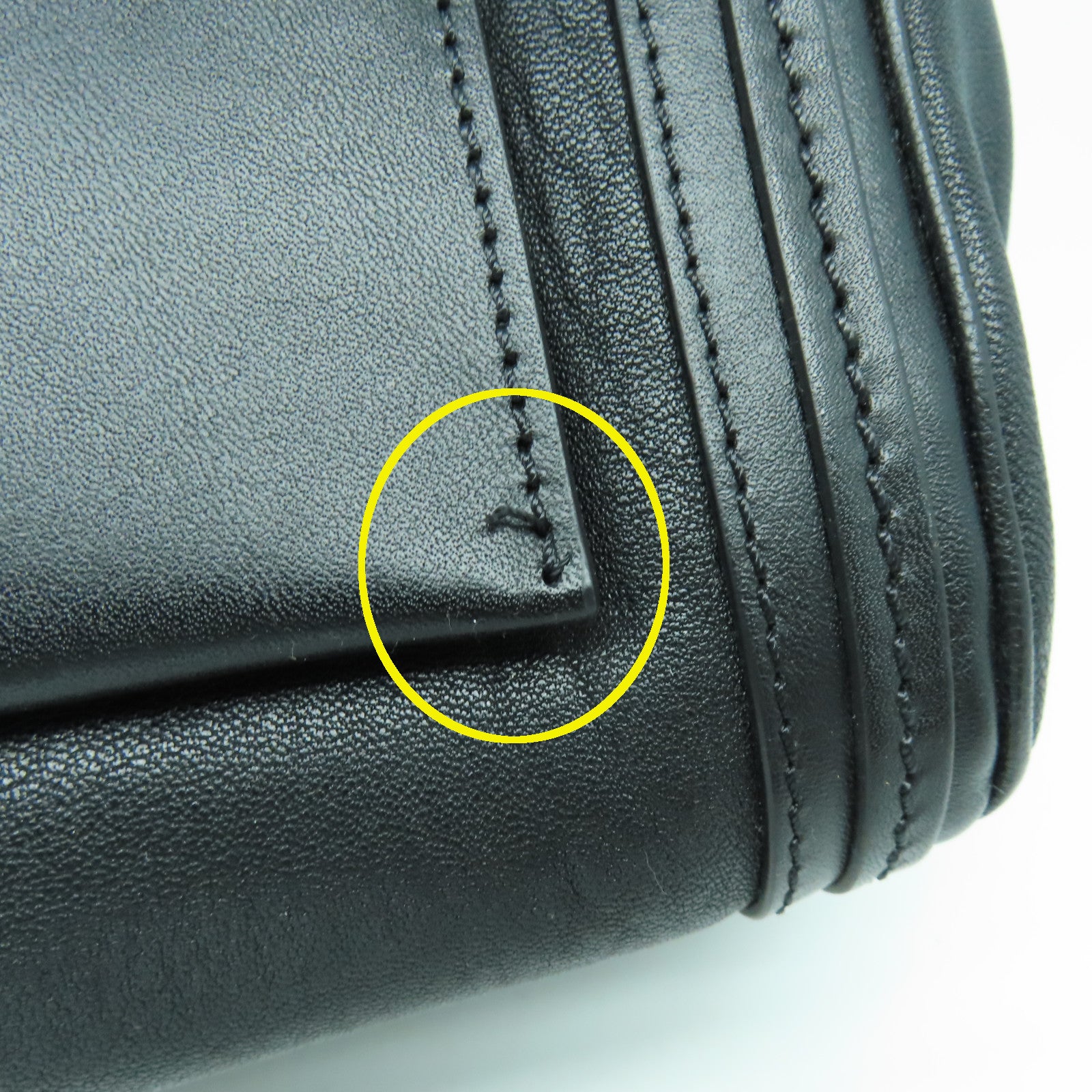 Chloe 牛皮皮革2 Way Shoulder金扣手挽肩背兩用袋黑色