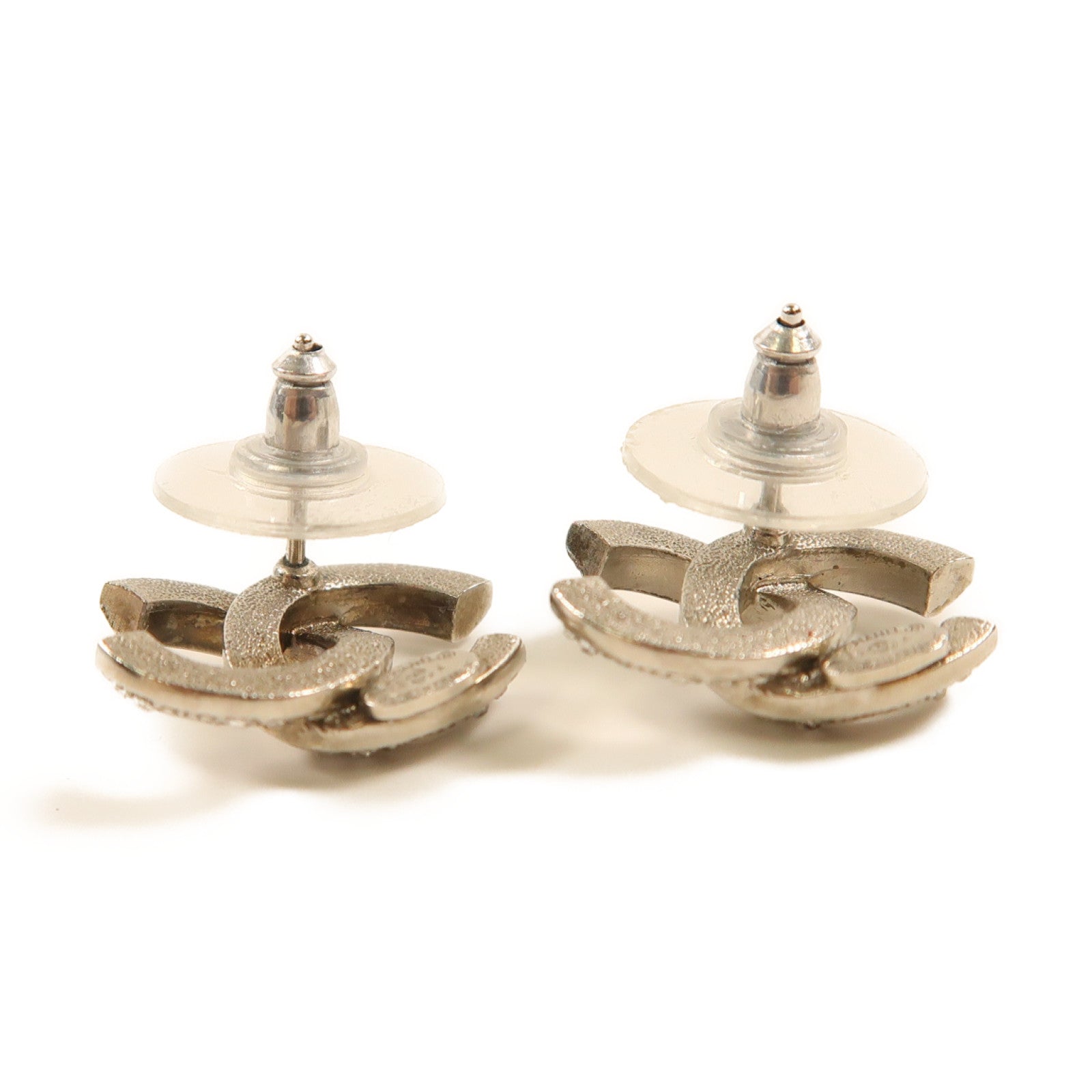 CHANEL 金屬Earrings耳環銀色