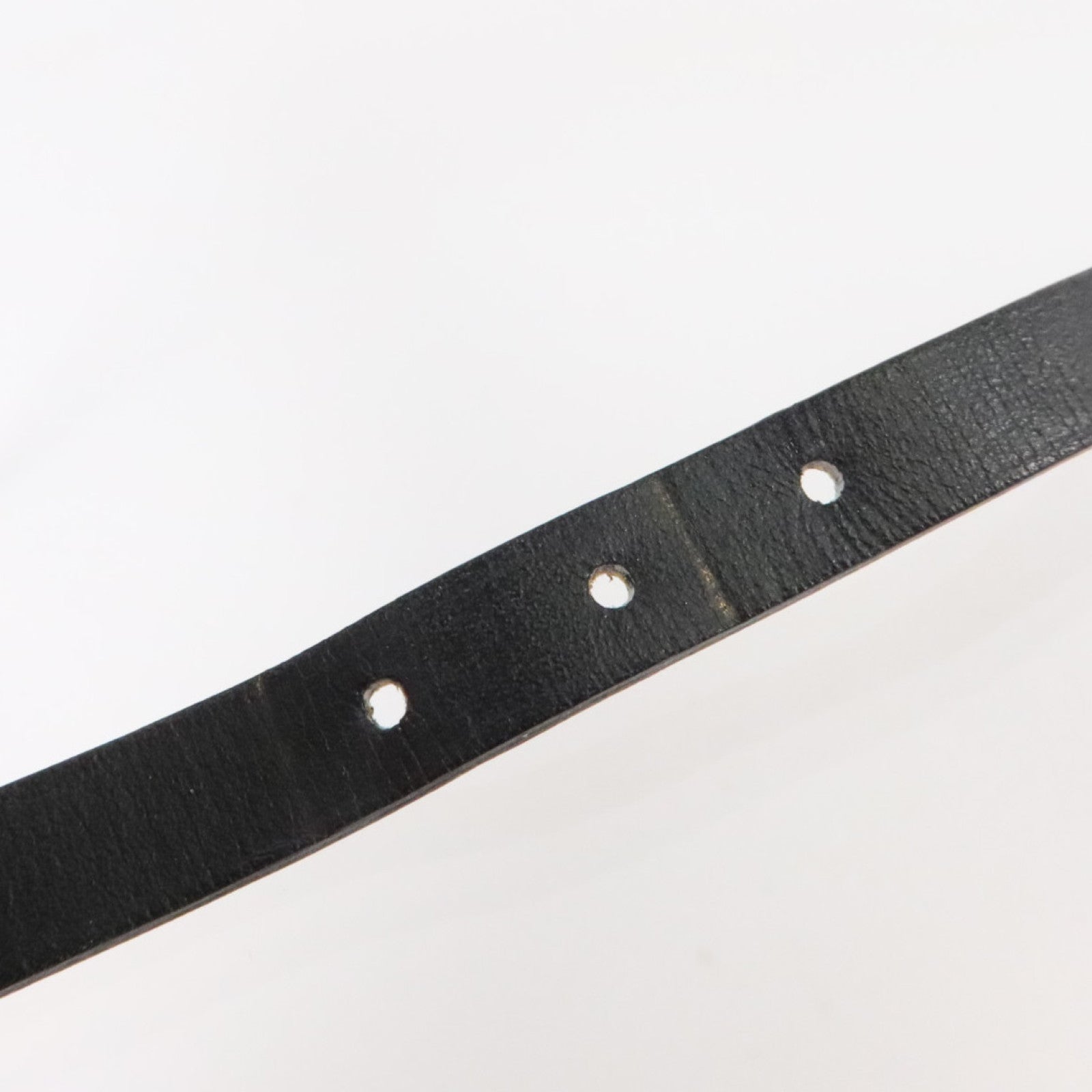 HERMES Swift皮革Hapi 3 Bracelet金扣手鏈Black/Fauve
