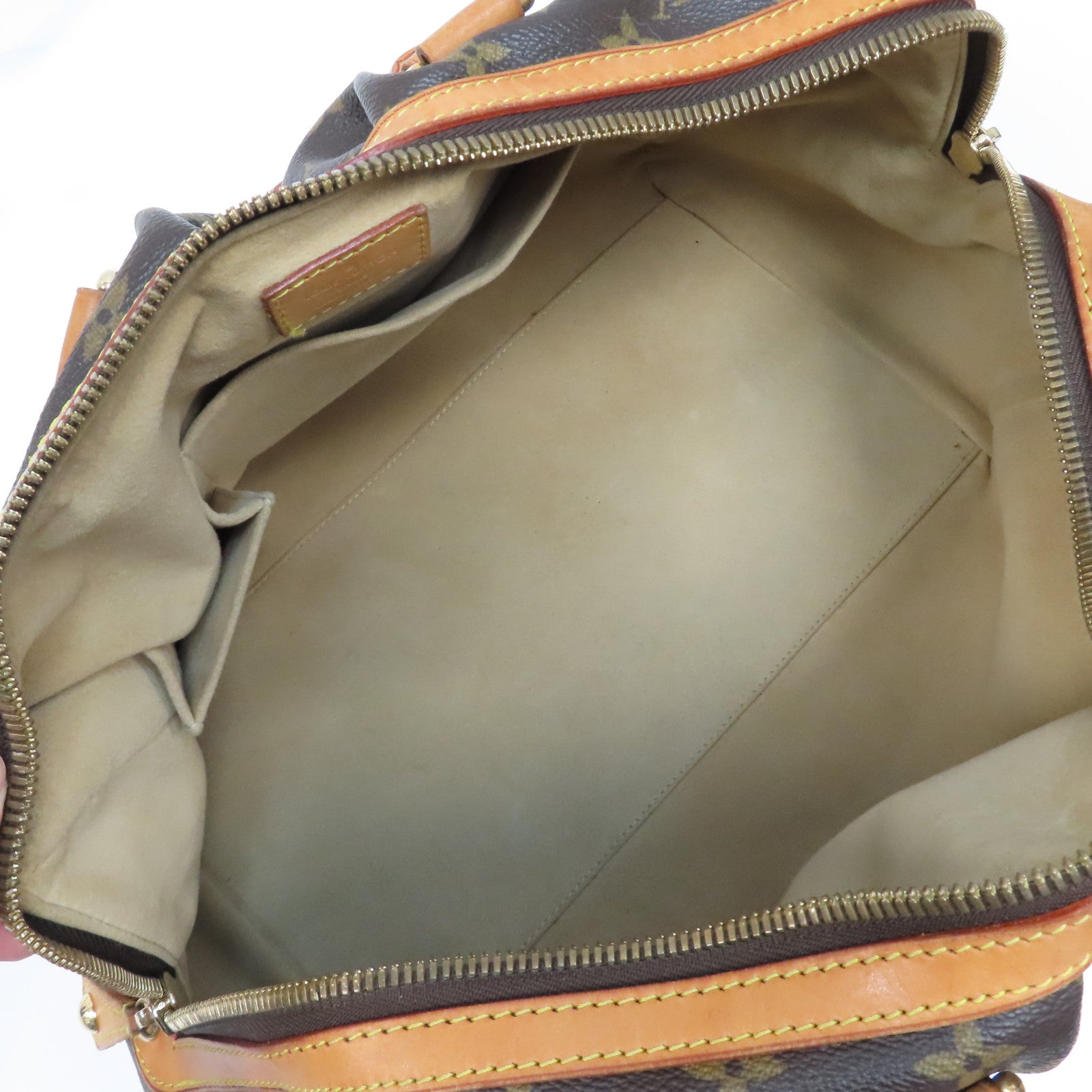 LOUIS VUITTON 【激減優惠】Monogram Stephen Hand Bag金扣手挽肩背兩用袋啡色