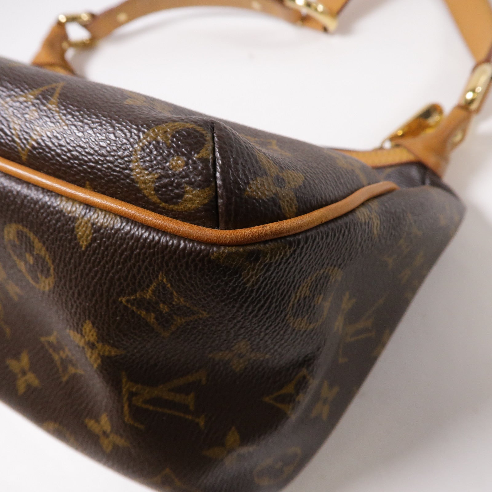 LOUIS VUITTON Monogram Tikal GM金扣肩背袋啡色