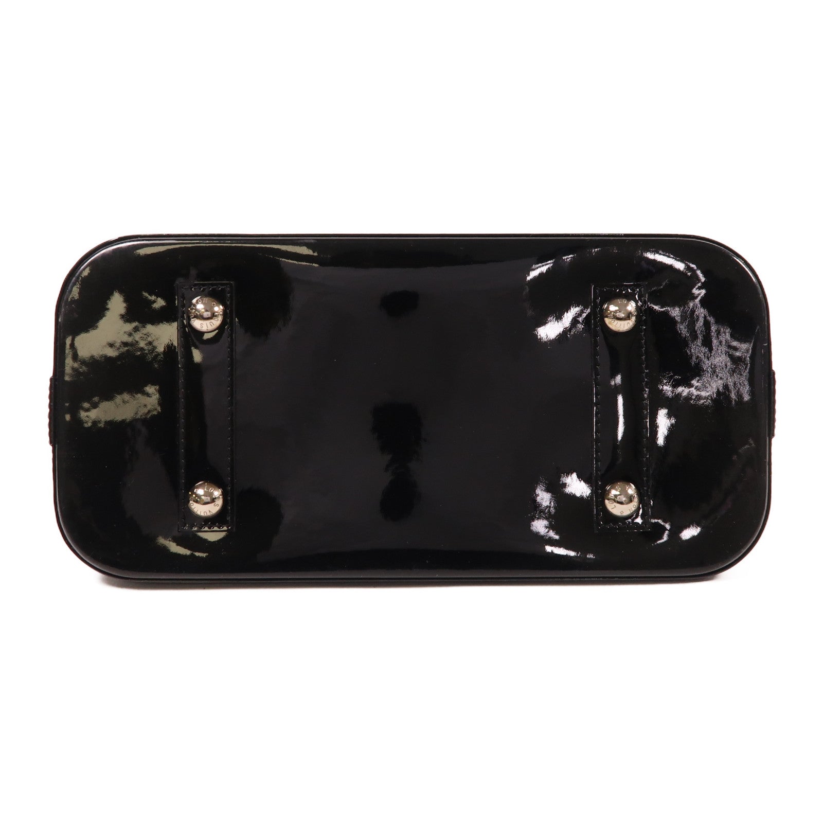 LOUIS VUITTON Epi Electric Alma PM銀扣手挽袋黑色