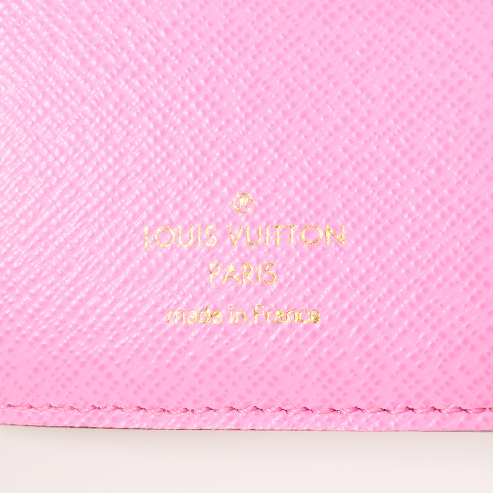 LOUIS VUITTON Monogram Lisa Wallet金扣錢包棕色/粉紅色