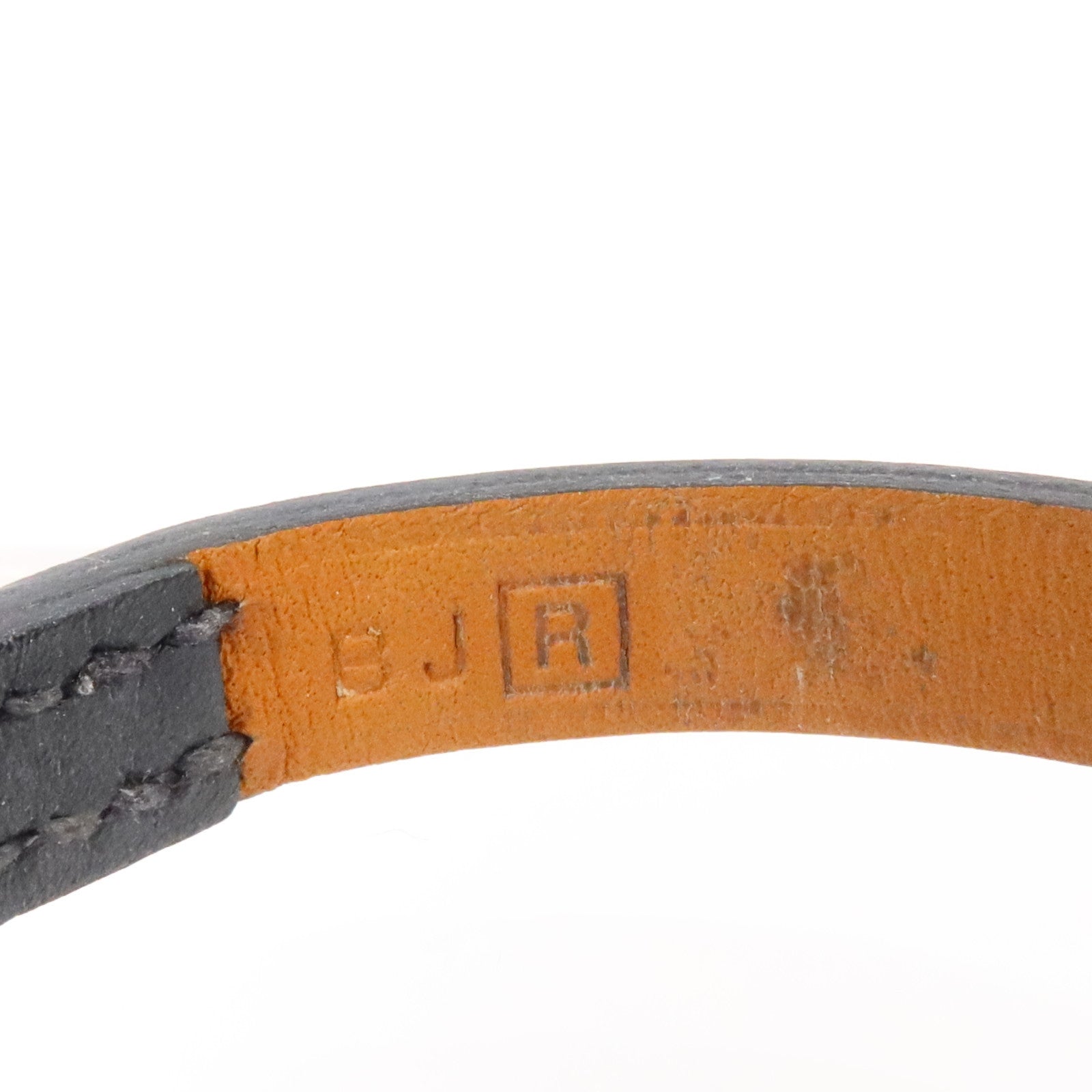 HERMES Swift皮革Hapi 3 Bracelet金扣手鏈Black/Fauve