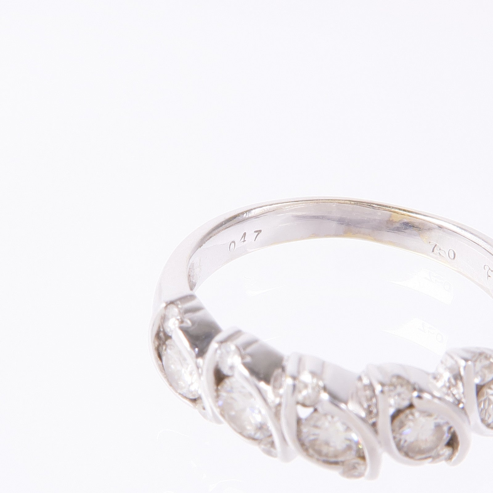 JEWELRY Diamond Ring 18K White Gold US#5.75