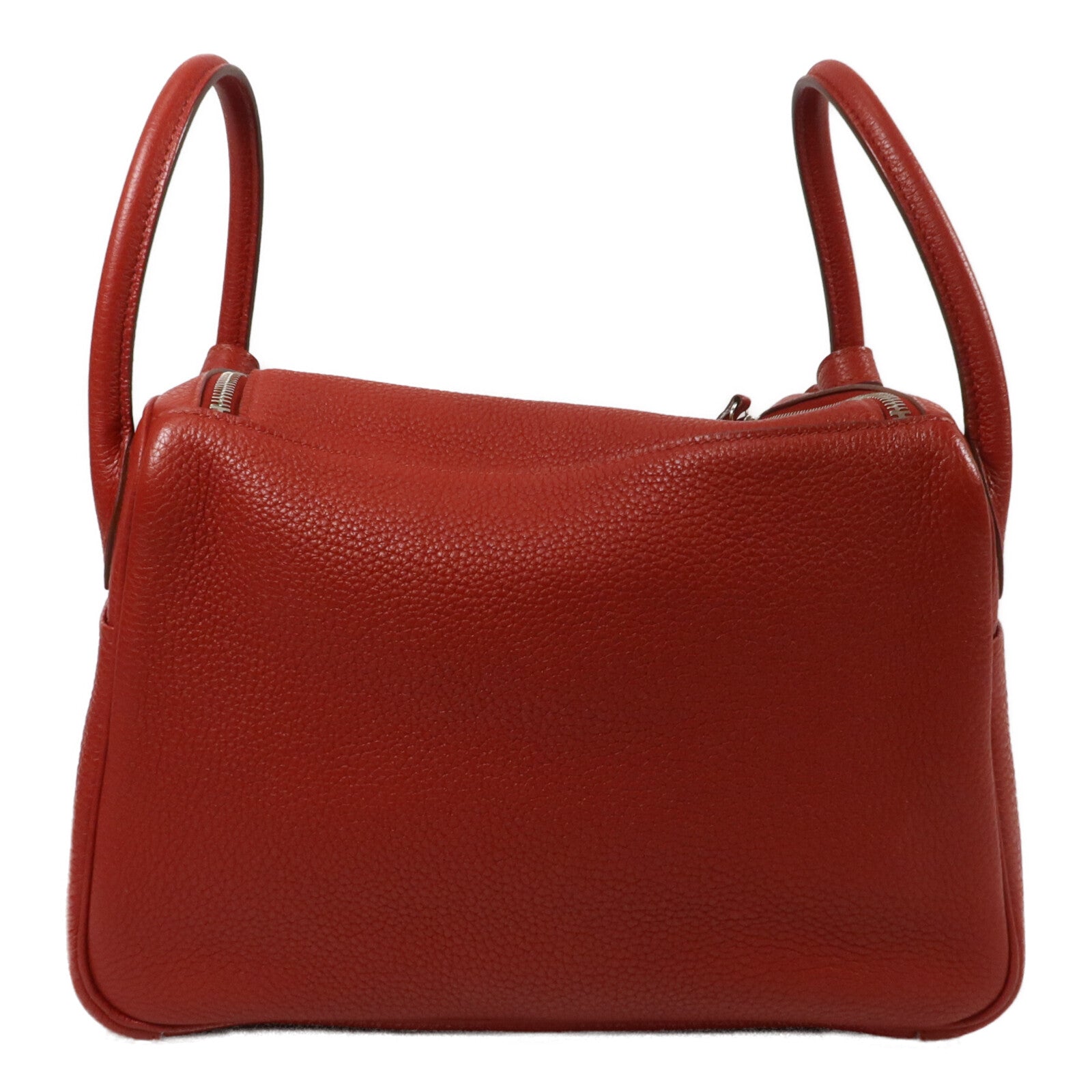 HERMES Clemence皮革Lindy 30手挽肩背兩用袋Rouge Casaque