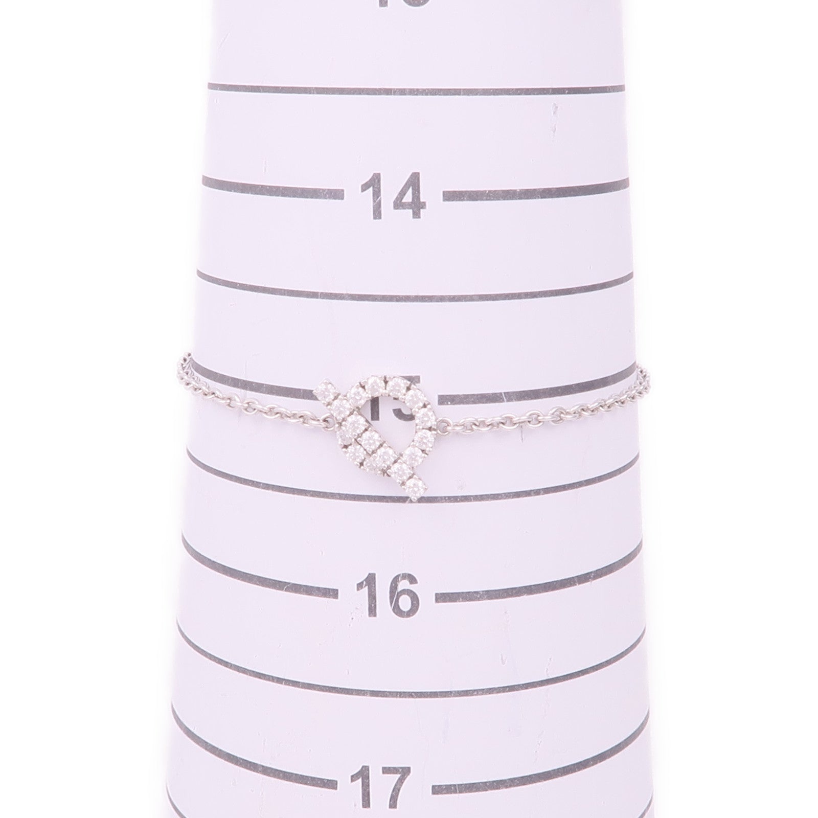 HERMES 18K白金Diamond Finesse Bracelet鑽石手鏈