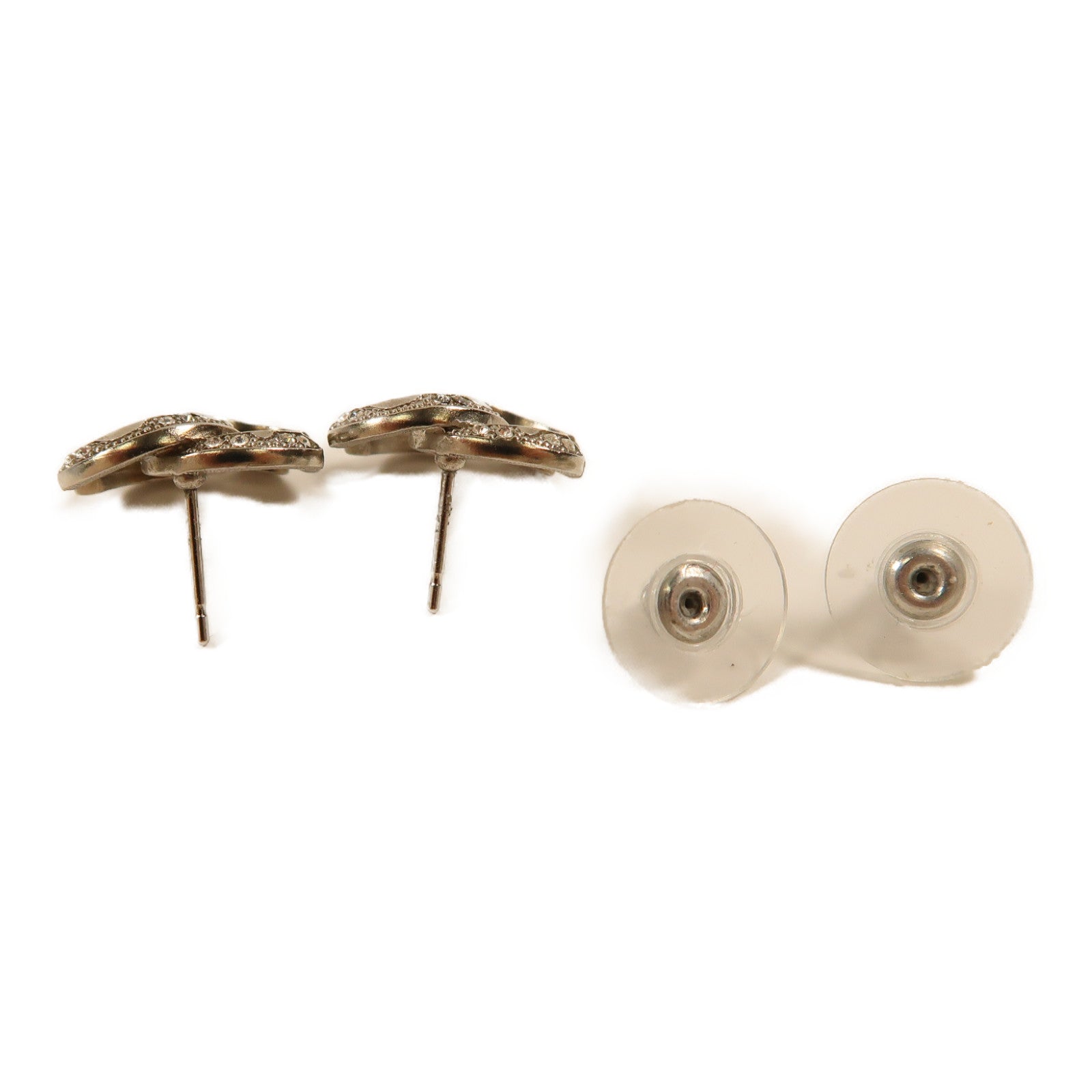 CHANEL 金屬Earrings耳環銀色