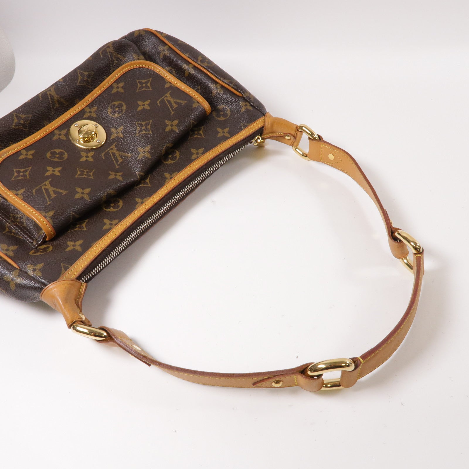 LOUIS VUITTON Monogram Tikal GM金扣肩背袋啡色