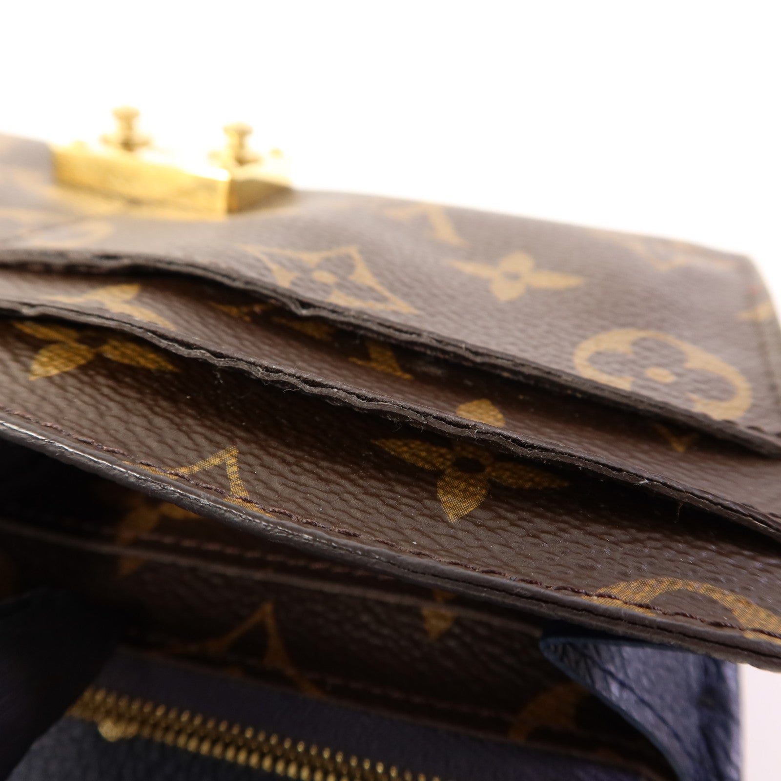 LOUIS VUITTON Monogram Palas金扣長錢包