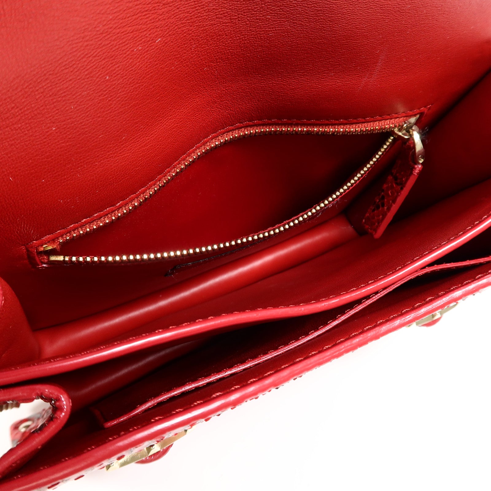 Valentino 蛇皮皮革Rockstud Bag肩背袋