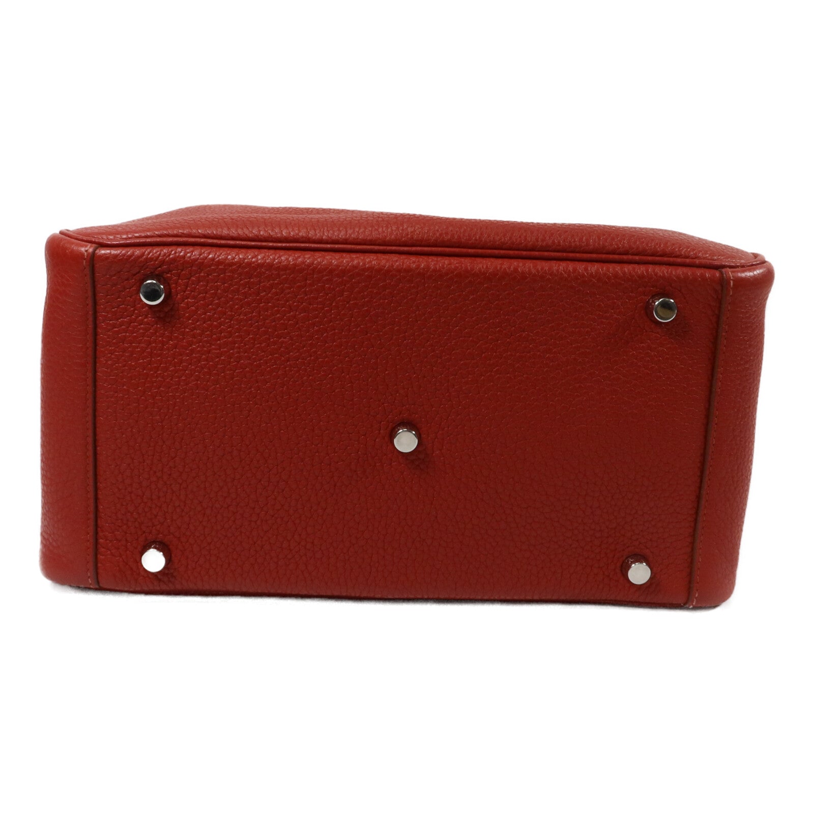 HERMES Clemence皮革Lindy 30手挽肩背兩用袋Rouge Casaque