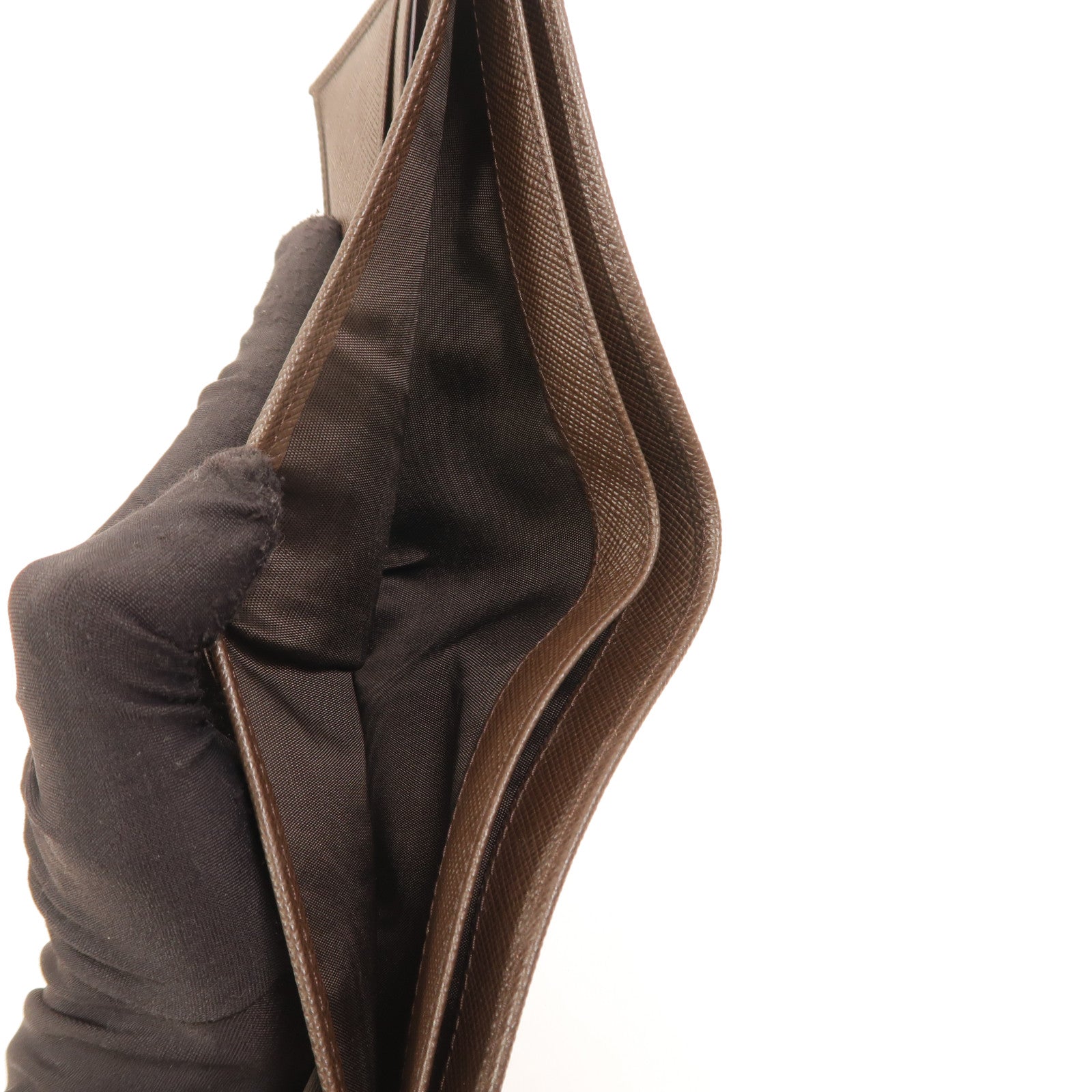 PRADA Saffiano皮革Fold Wallet錢包